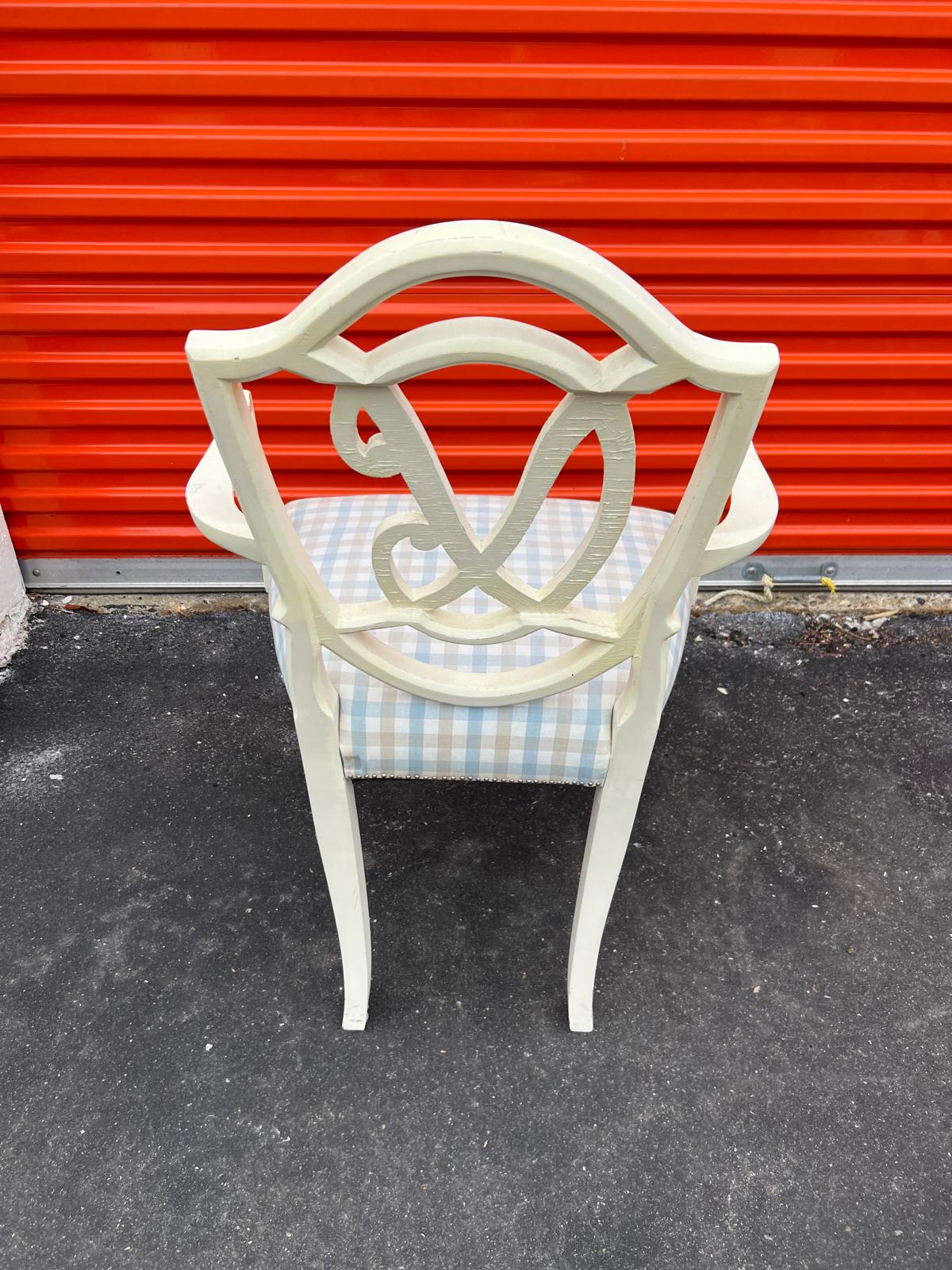 Set of 6 Vintage Custom Upholstered Dining Chairs - Image 10