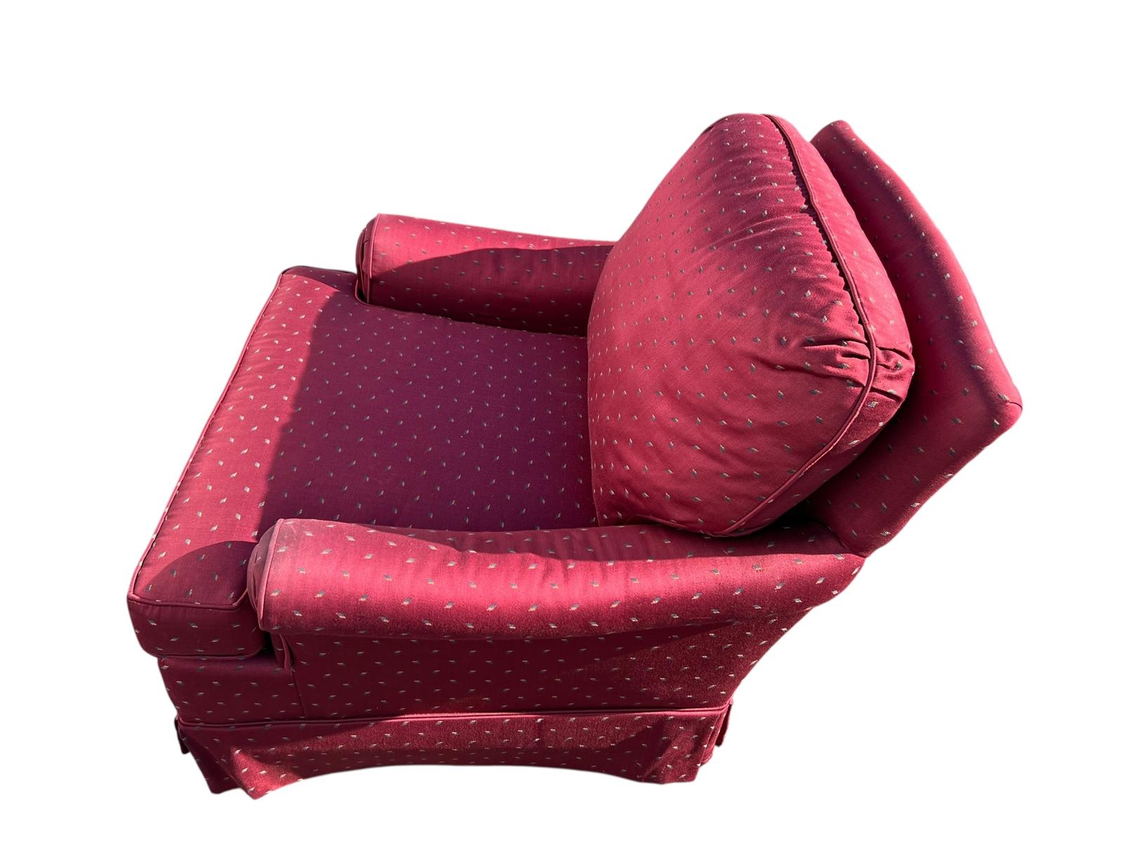 Classic Rolled-Arm Upholstered Lounge Chair - Image 6