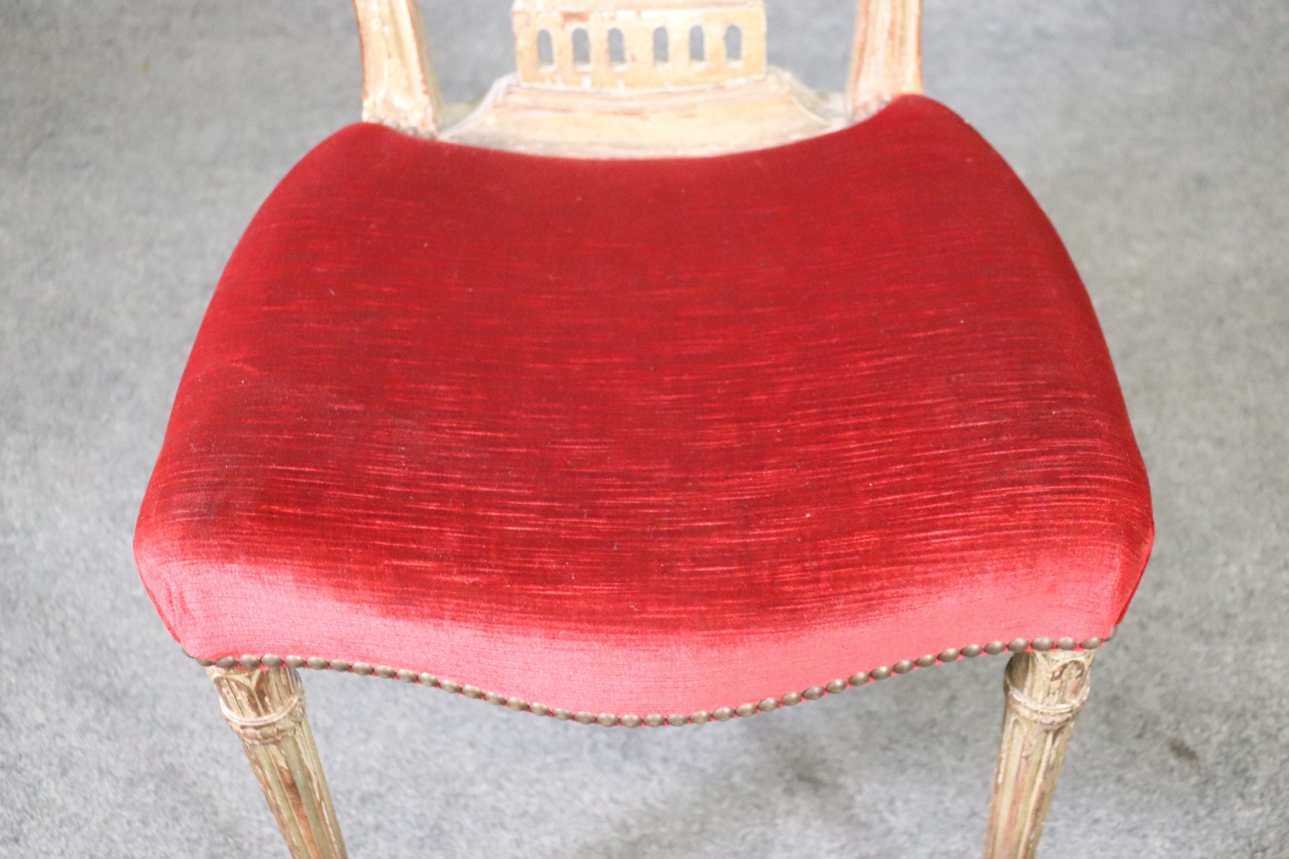 Set of 6 Original Maison Jansen Balloon Dining Chairs With Original Finish - Image 9