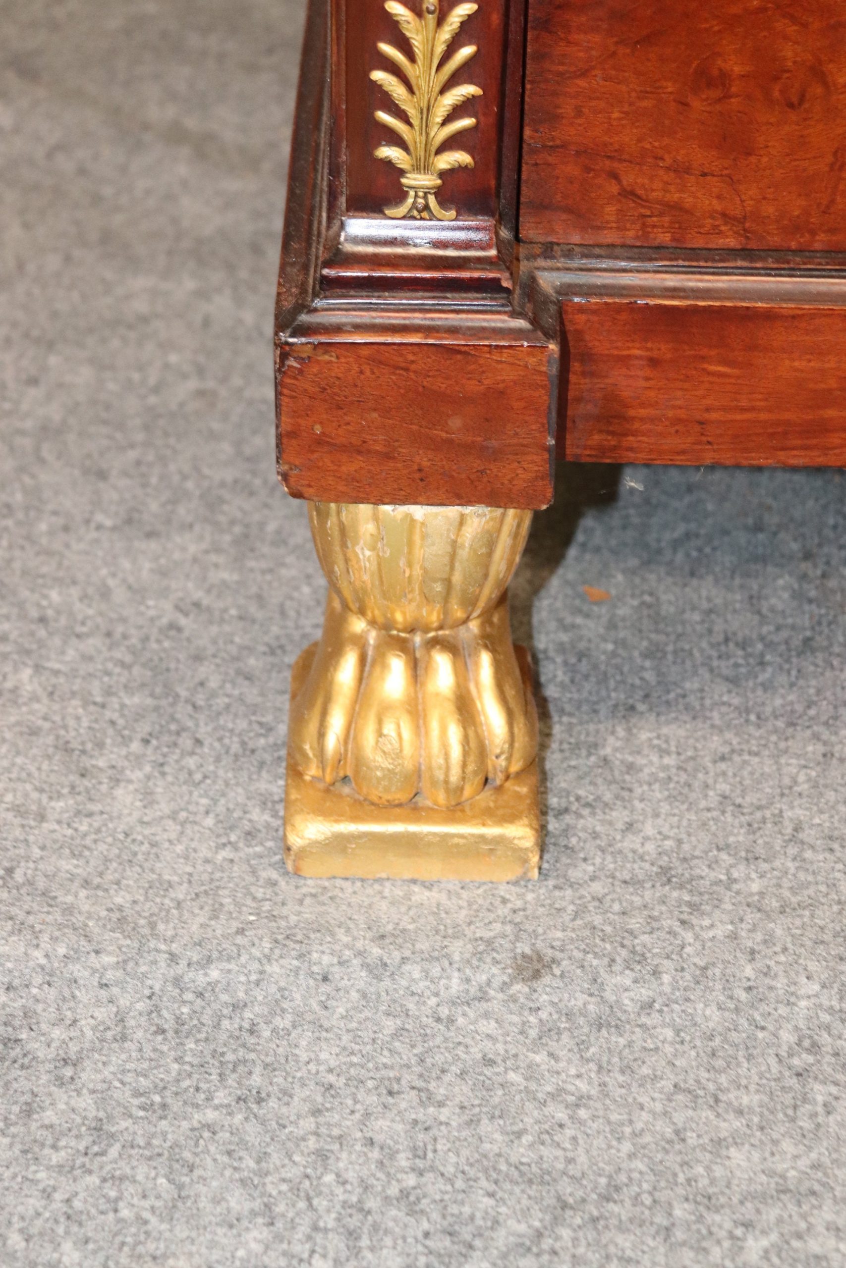 19th Century French Empire Marble Top Dresser, Chest of Drawers - Image 7