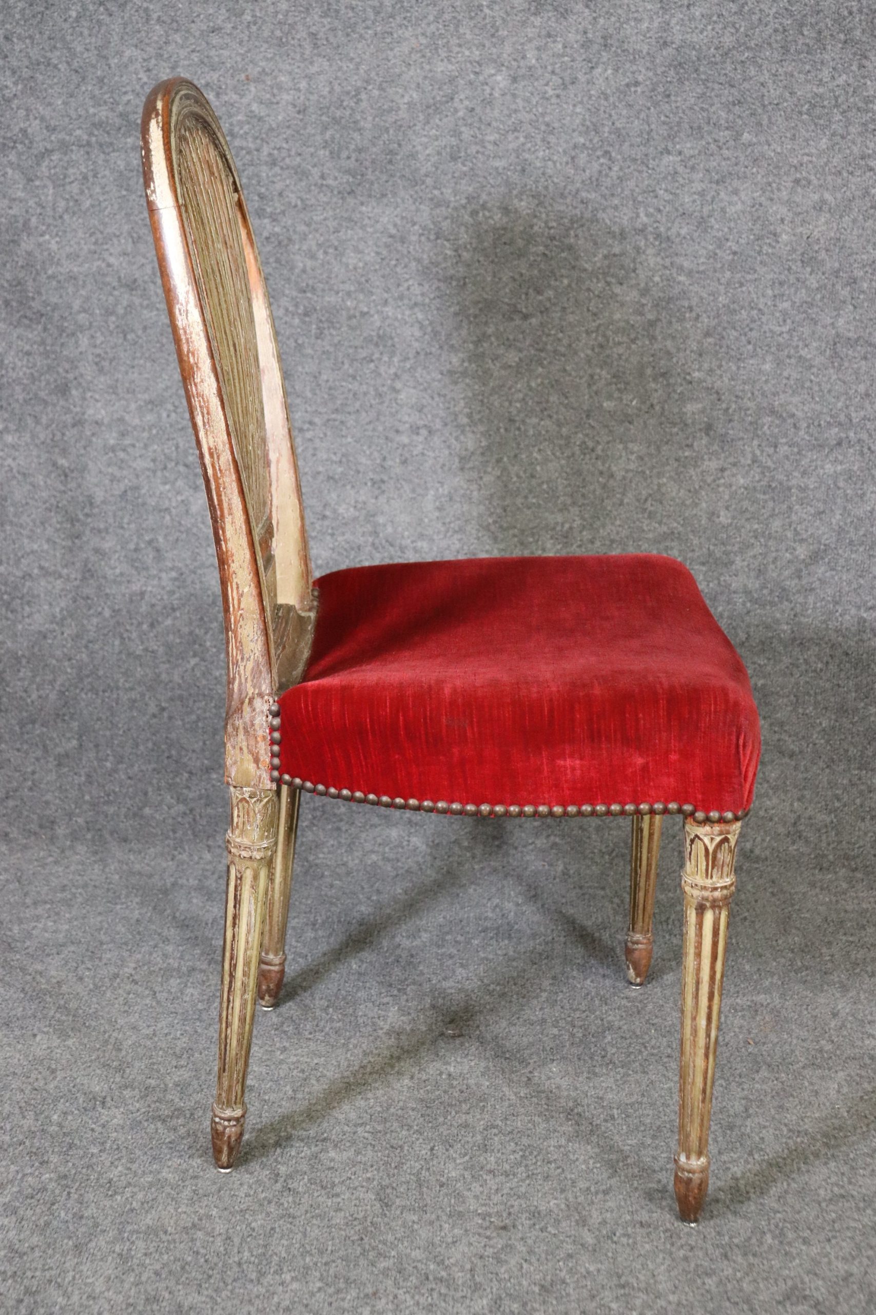 Set of 6 Original Maison Jansen Balloon Dining Chairs With Original Finish - Image 6