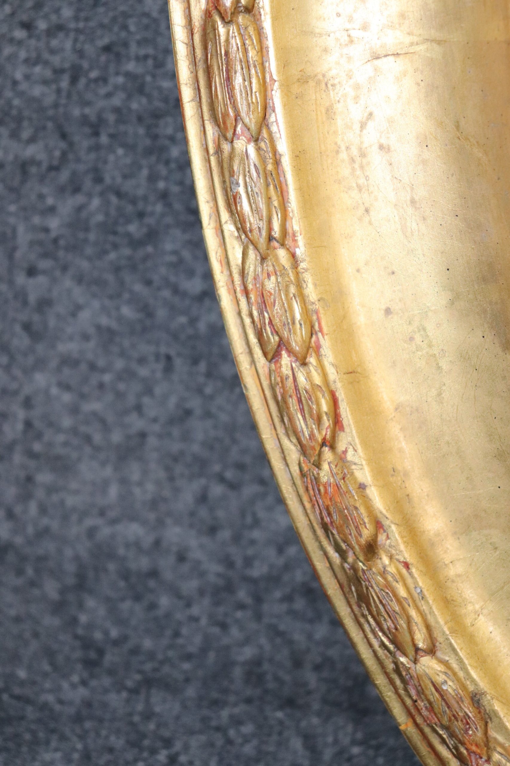 Oval French Gilt Louis XV Style Beveled Glass Gold Mirror, DPluxuries - Image 7