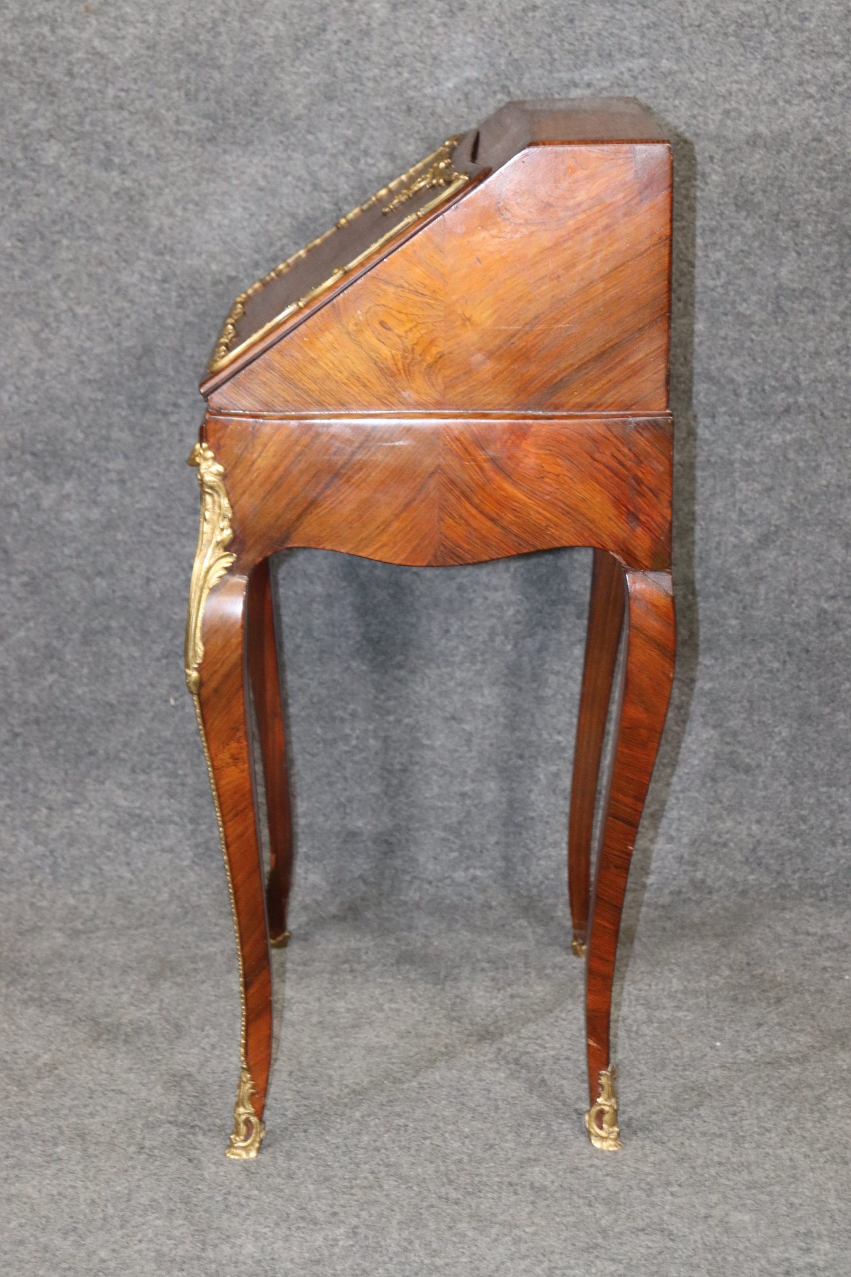 Louis XV Style 19th Century Rosewood Ladies Desk, Secretary Desk - Image 3