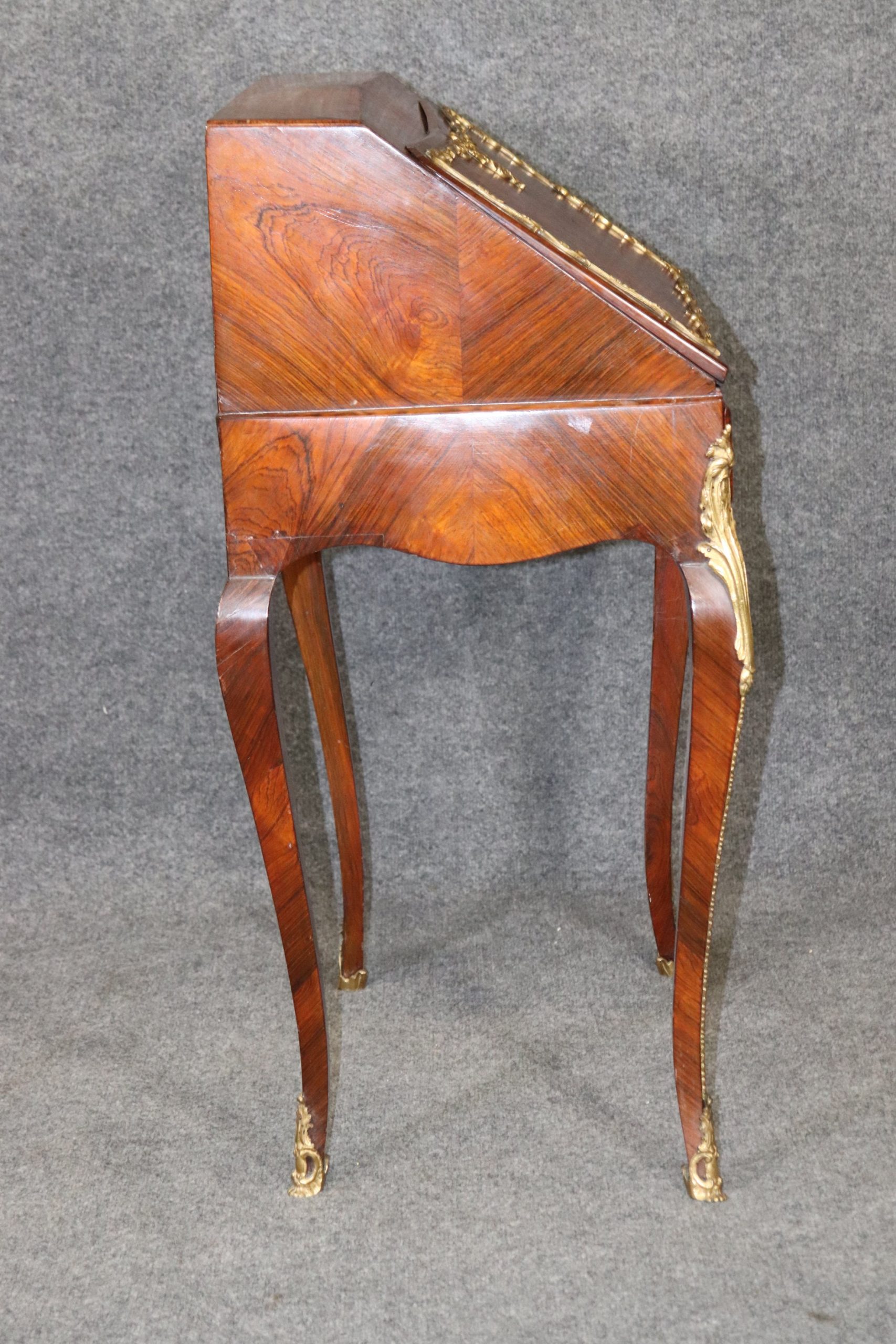 Louis XV Style 19th Century Rosewood Ladies Desk, Secretary Desk - Image 5