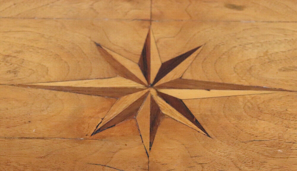 Inlaid Antique Continental Louis XV Style Walnut Writing Desk, Antique Furniture - Image 9