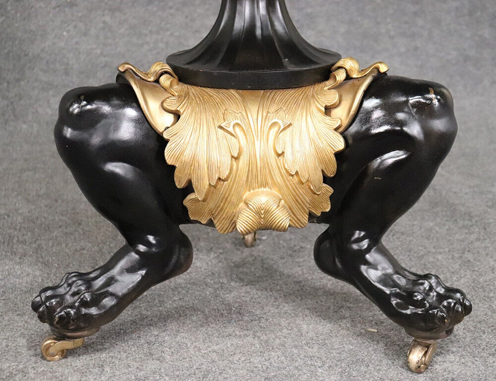 Solid Bronze and Marble Russian Neoclassical Center Table, Circa 1900s - Image 6