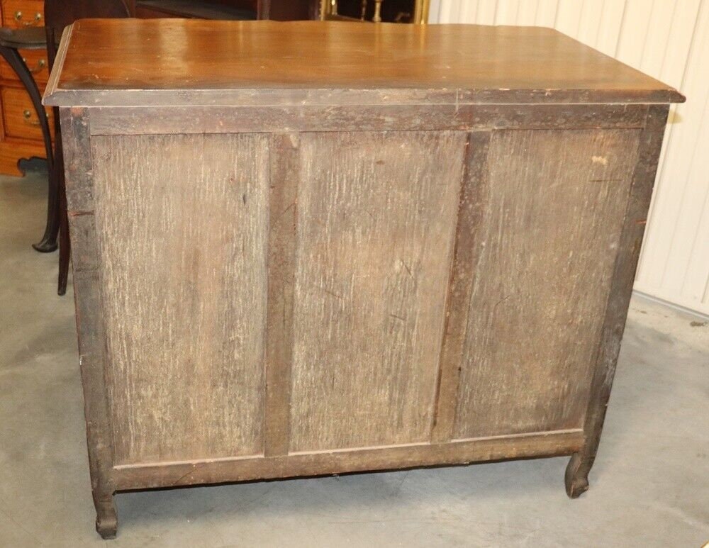 Antique French Provincial Louis XV Style Walnut Commode, Chest of Drawers - Image 10