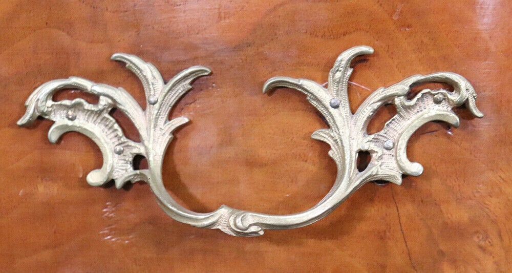 Inlaid Antique Continental Louis XV Style Walnut Writing Desk, Antique Furniture - Image 10