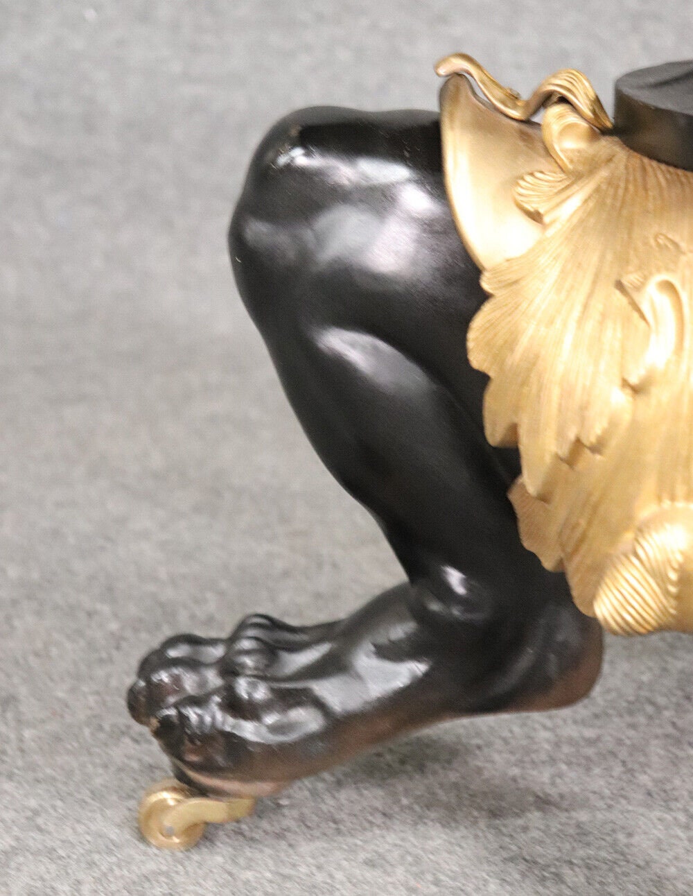 Solid Bronze and Marble Russian Neoclassical Center Table, Circa 1900s - Image 4