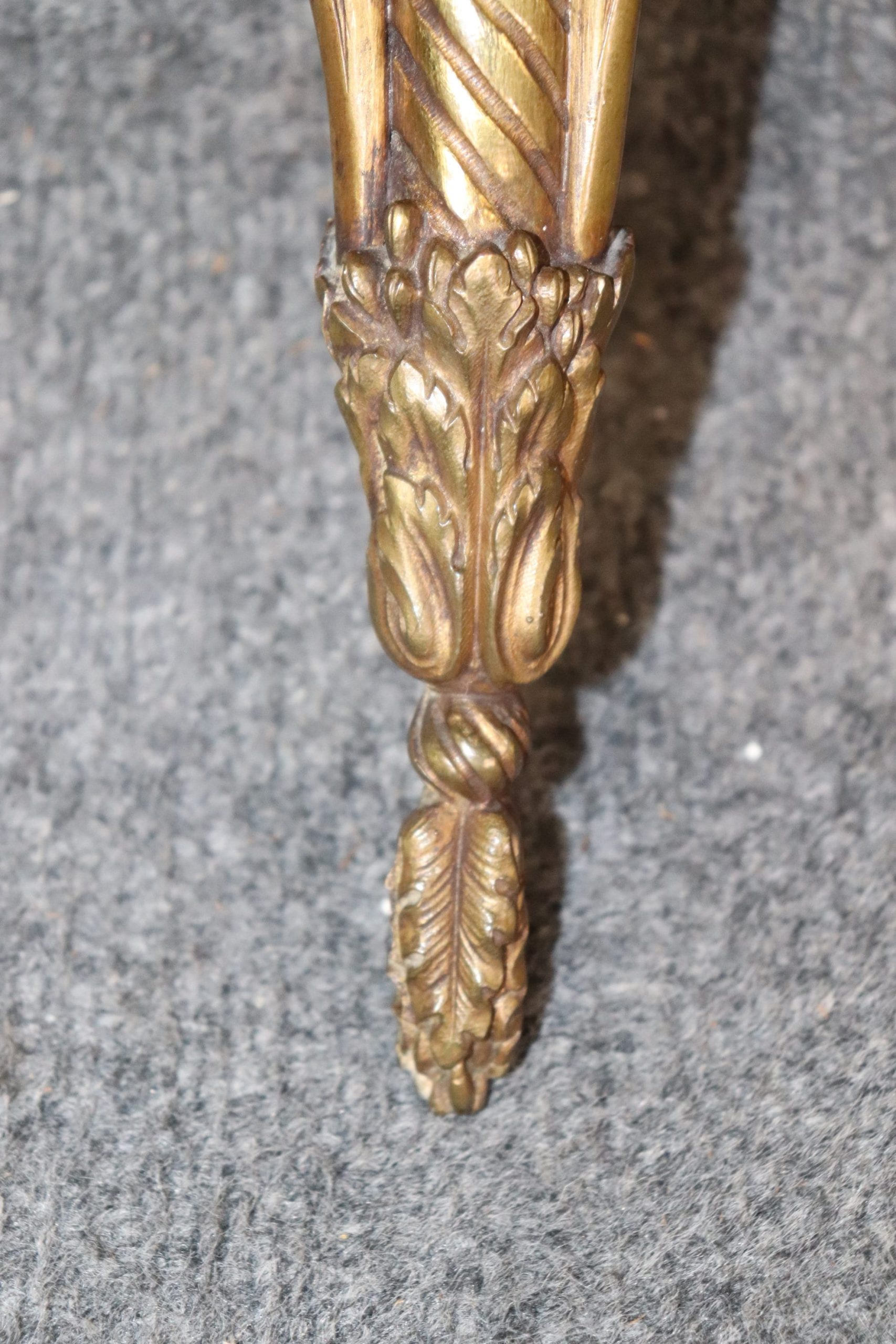 Pair Antique Louis XV Style French Brass Wall Sconces, Wall Decor - Image 7