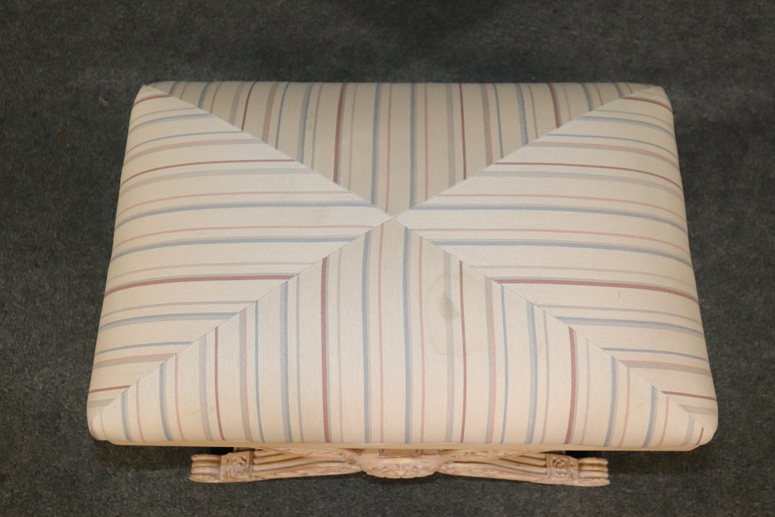 Maison Jansen Style Directoire Paint Decorated X Bench, MCM - Image 7