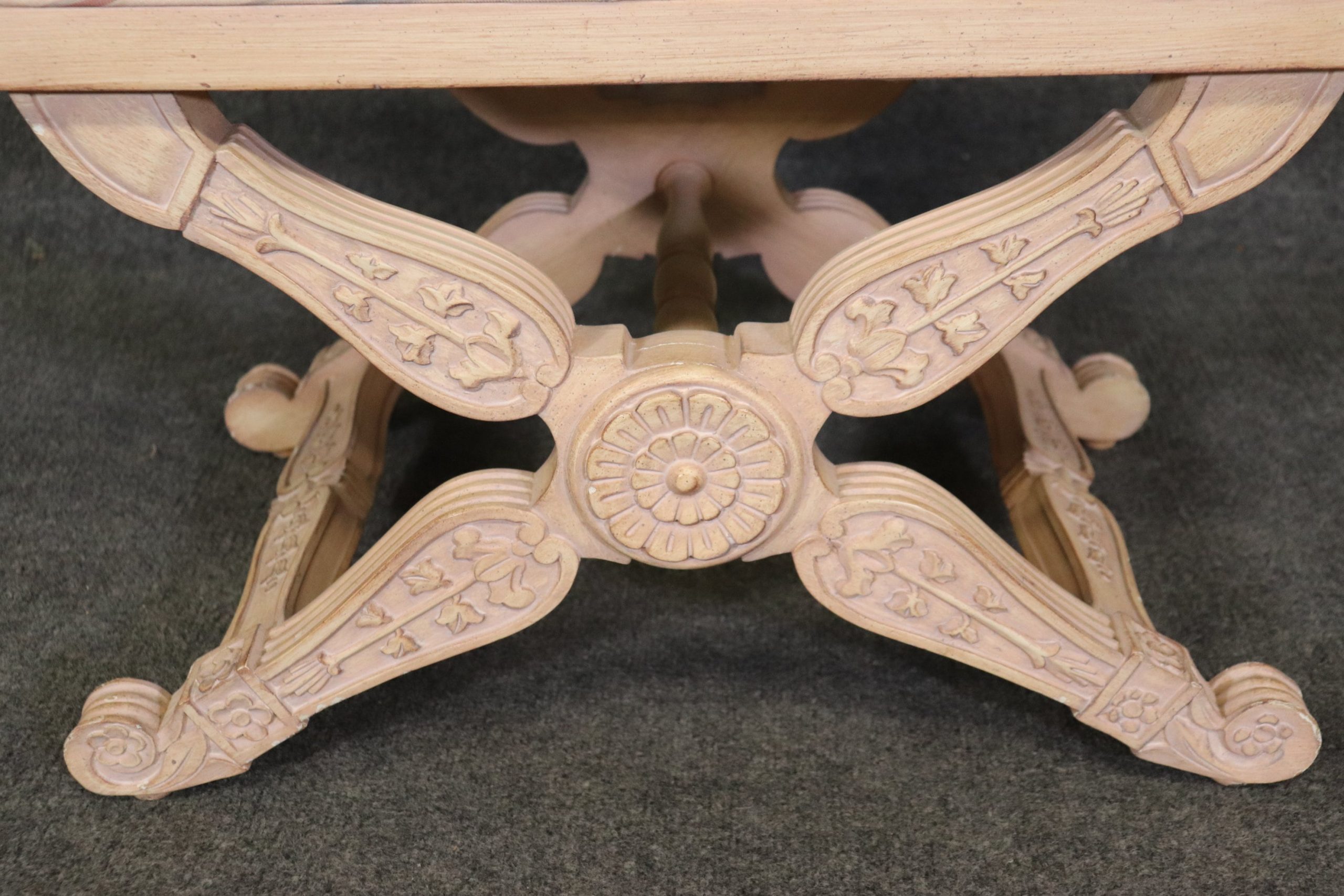 Maison Jansen Style Directoire Paint Decorated X Bench, MCM - Image 8