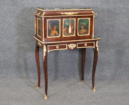 Exceptional Louis XV Style 19th Century Secretaire By Befort Jeune, Vernis Martin