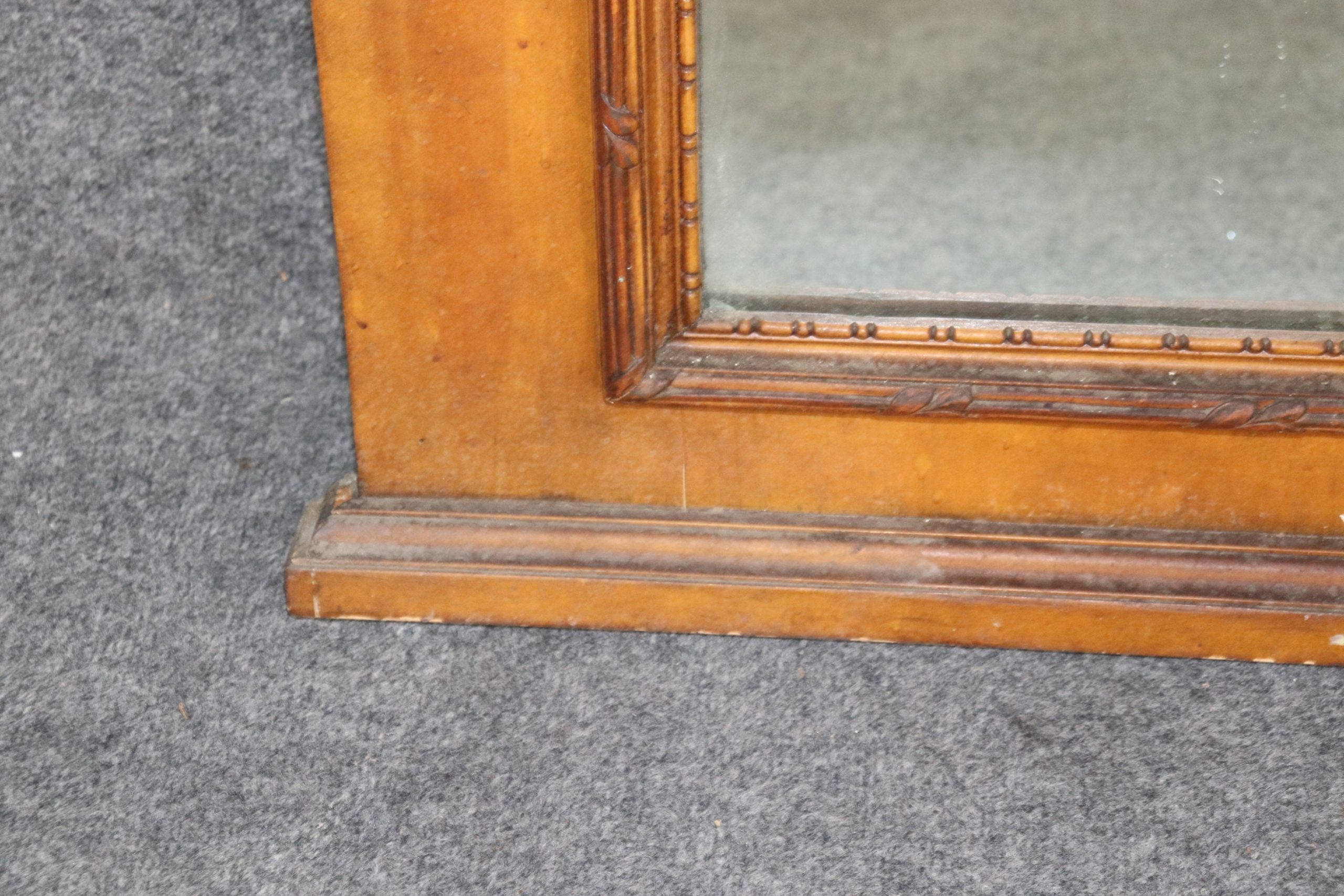 Antique French Directoire Style Carved Trumeau Mirror, Antiques - Image 9