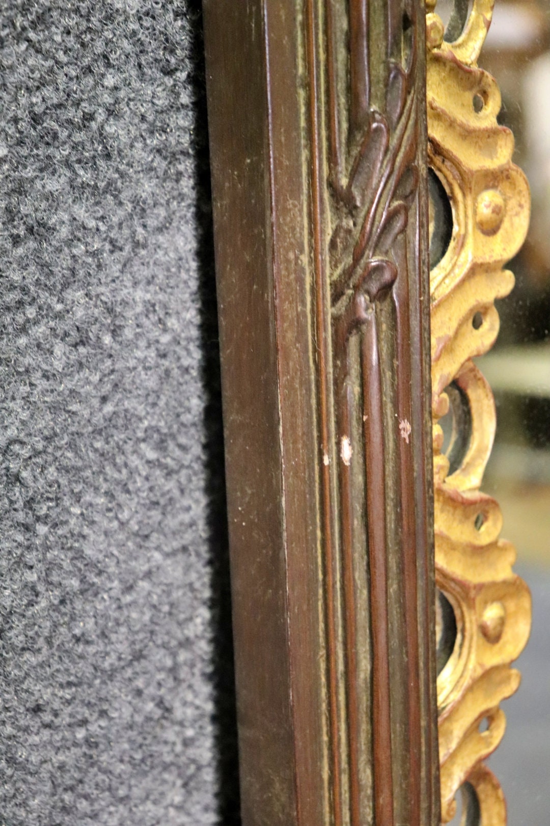 Regency Style Gilt Decorated Hanging Wall Mirror, Large Mirror - Image 7