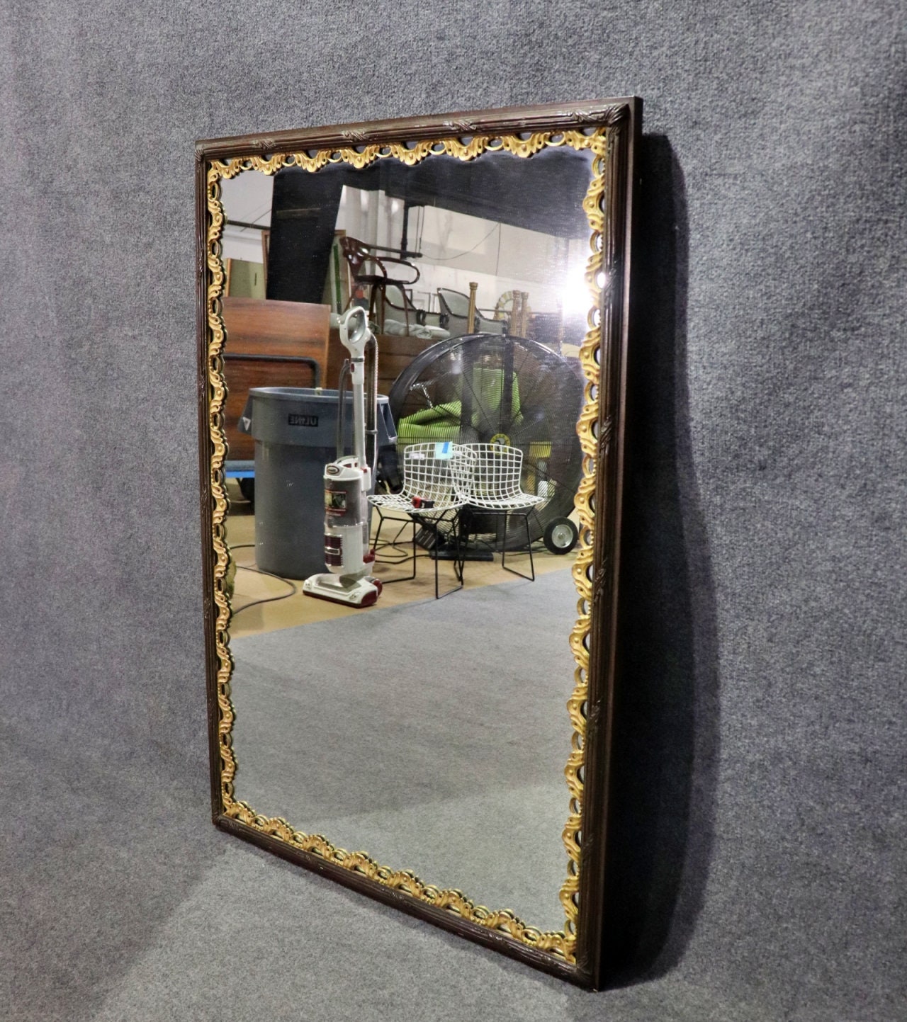 Regency Style Gilt Decorated Hanging Wall Mirror, Large Mirror - Image 4