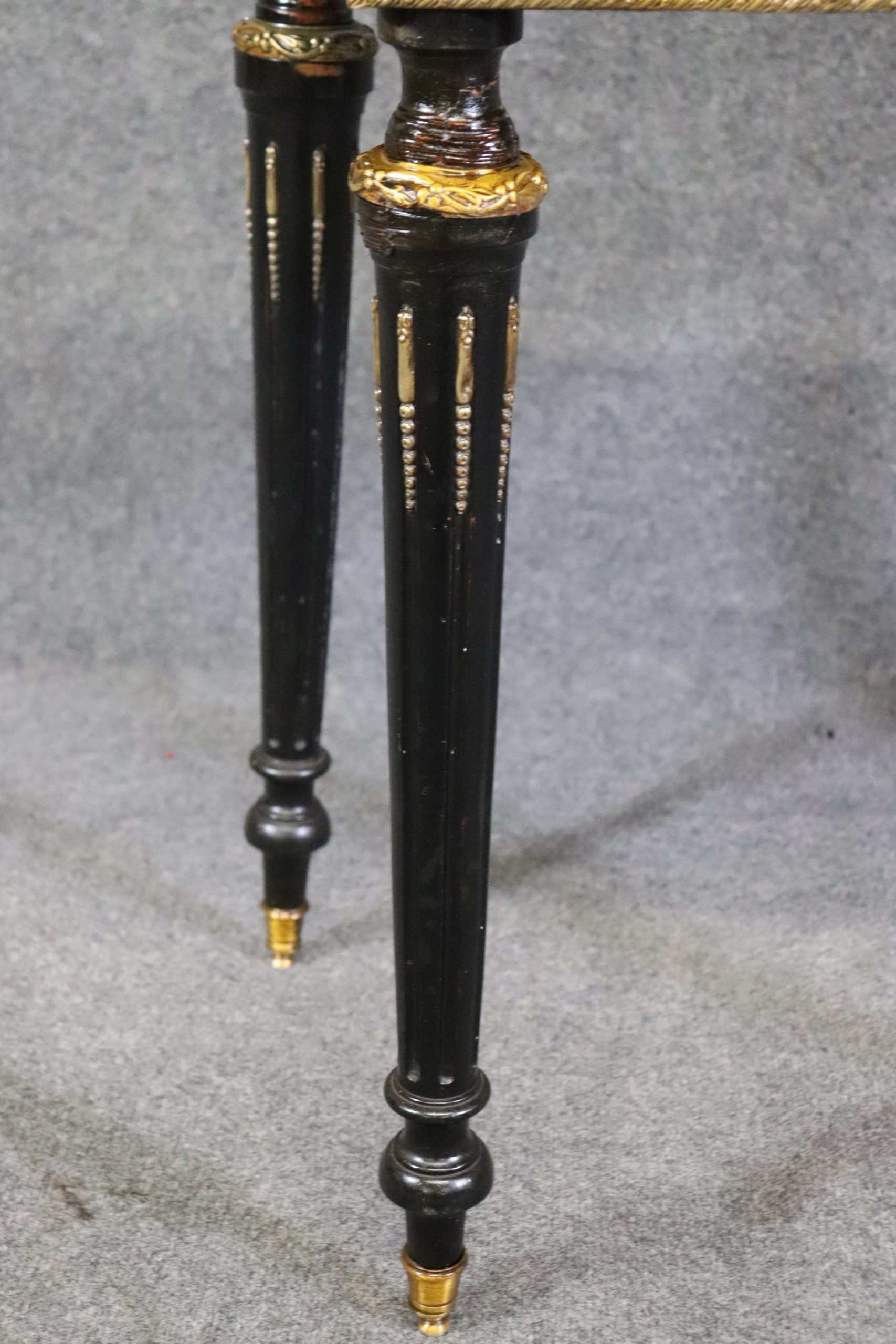 Antique 19th Century French Louis Phillipe Inlaid Flip Top Game Table, Antique Decor - Image 9