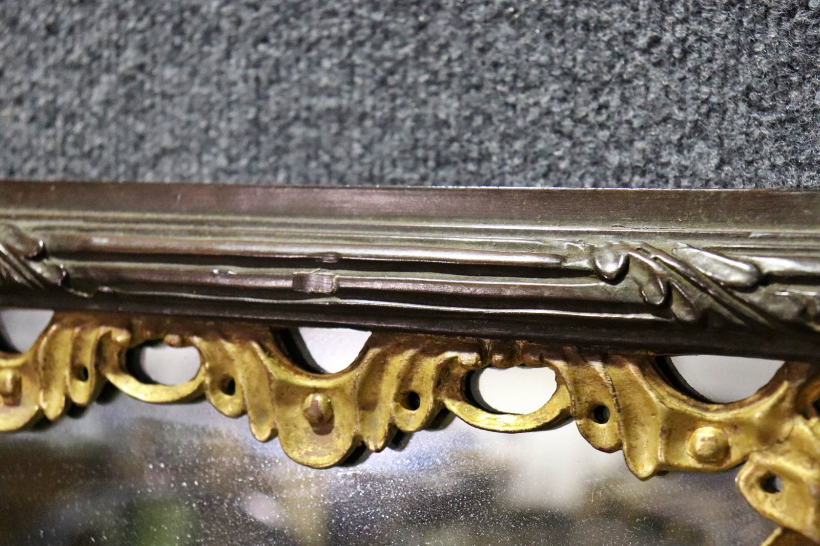 Regency Style Gilt Decorated Hanging Wall Mirror, Large Mirror - Image 6