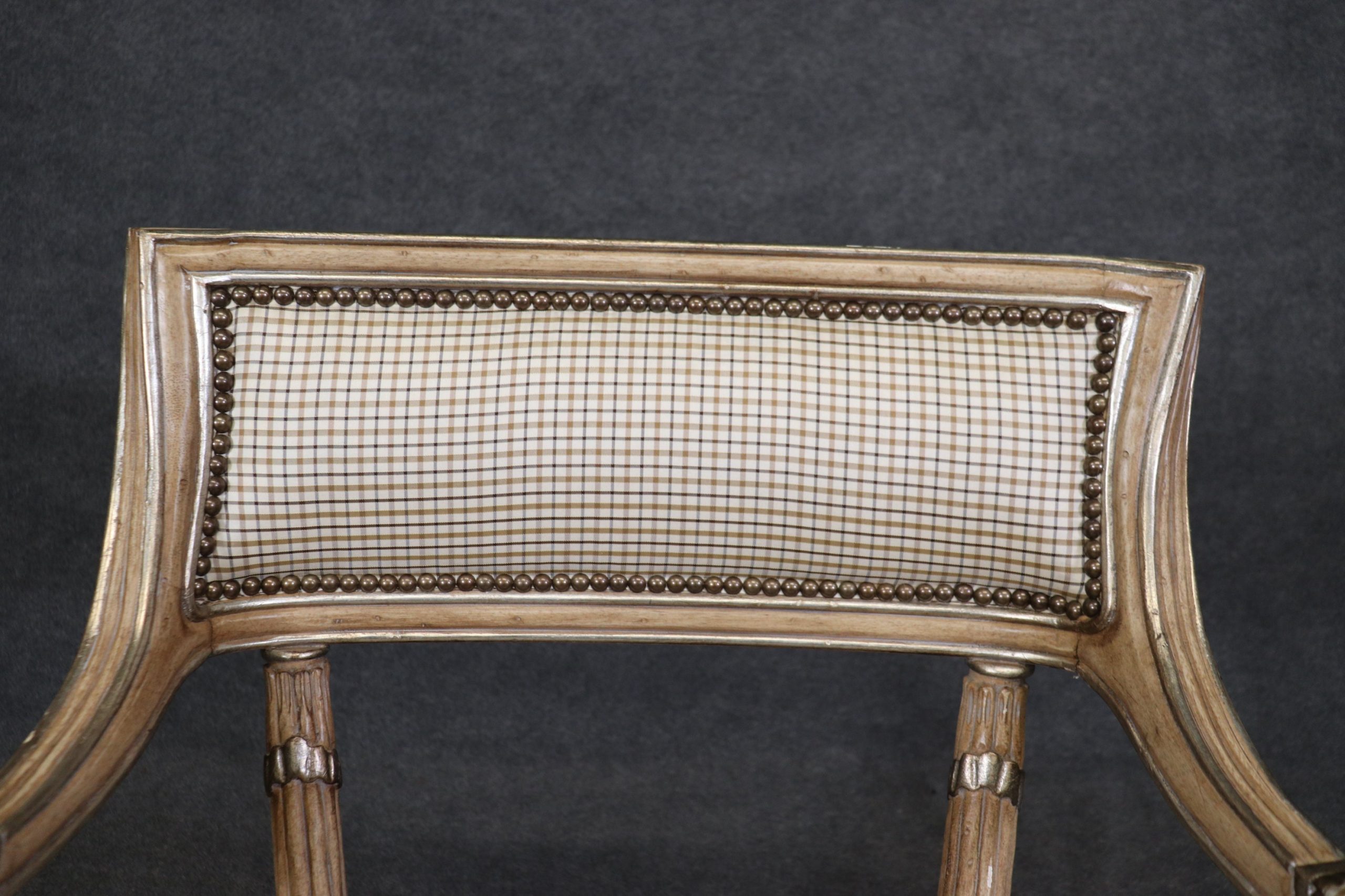 Beacon Hill Regency Style Paint Decorated Armchair, Vintage - Image 6