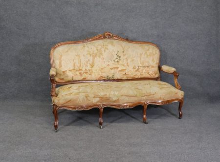 Antique Louis XV Style Needlepoint Aubusson Settee Antiques, Antique Decor