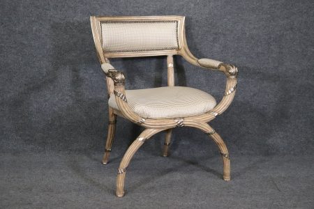 Beacon Hill Regency Style Paint Decorated Armchair, Vintage