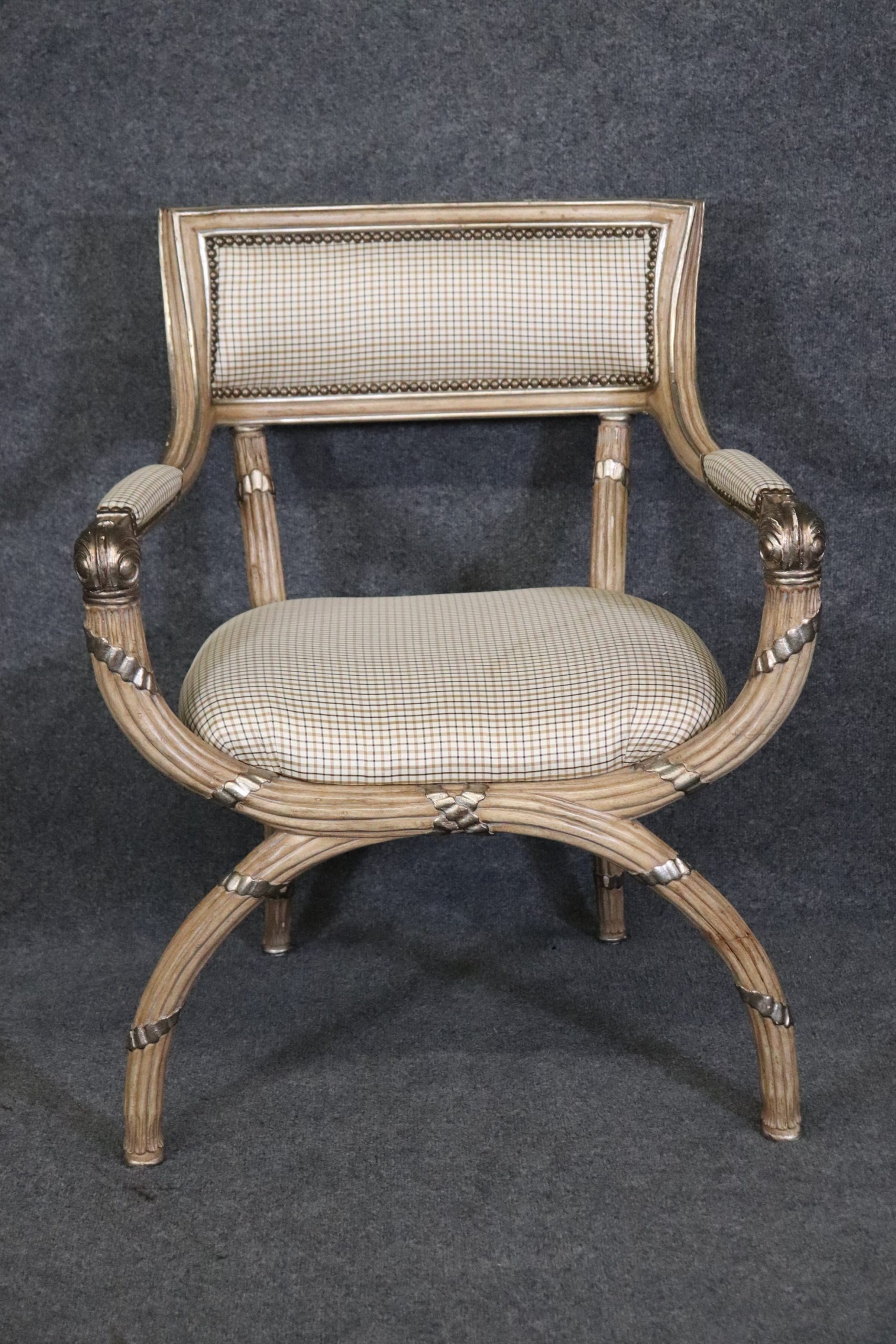 Beacon Hill Regency Style Paint Decorated Armchair, Vintage - Image 2