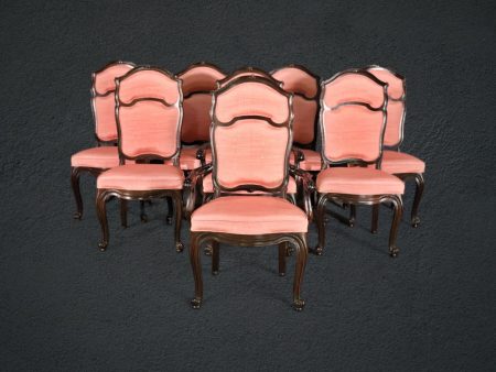 Mid Century Set of 8 Bernhard Rohne for Mastercraft Dining Chairs, Furniture