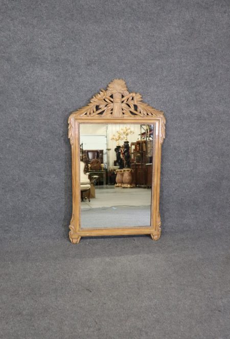 Louis XV Style Carved Wall Hanging Mirror, Vintage