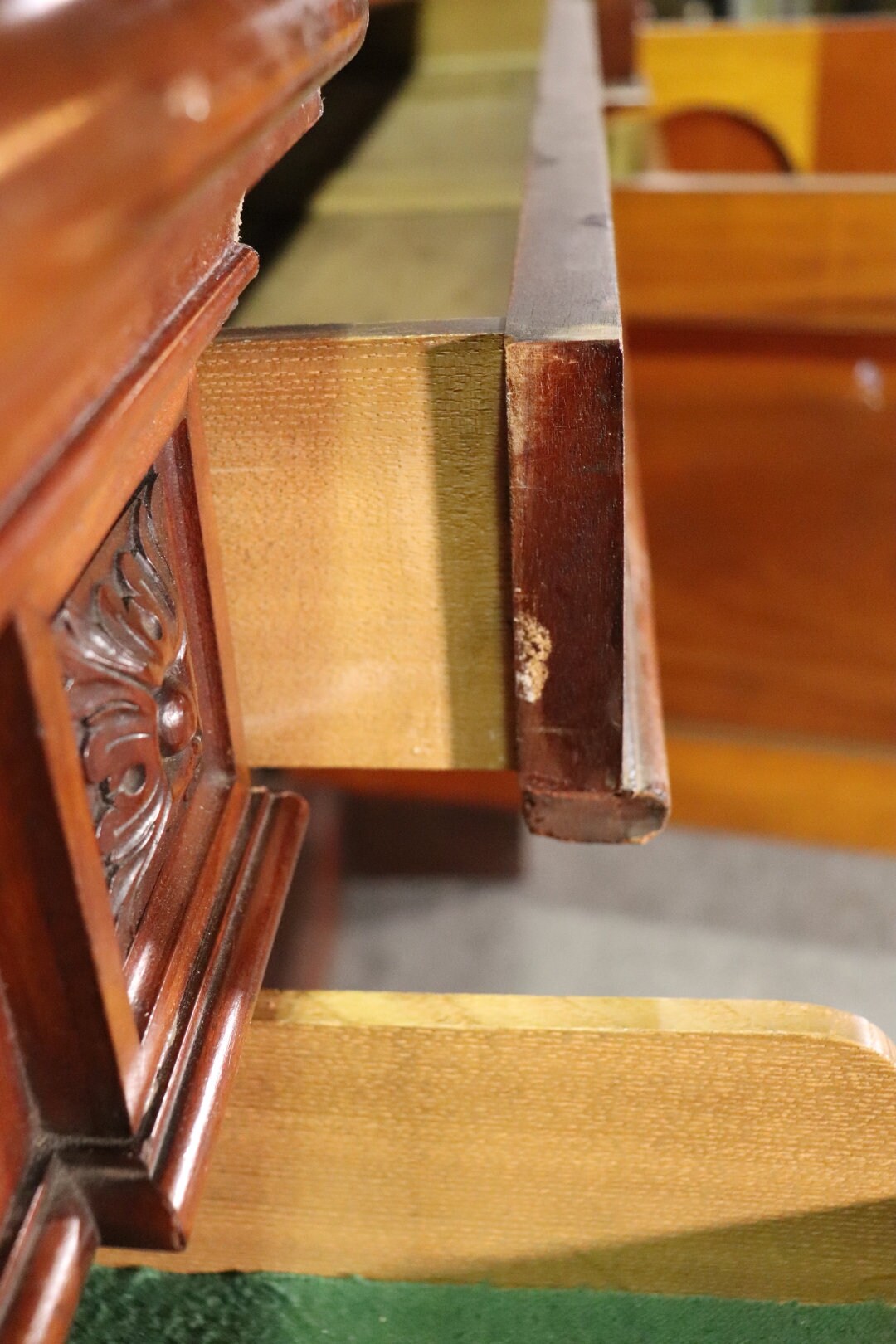 Antique Victorian 19th Century Mahogany Figural Sideboard, Antiques - Image 9