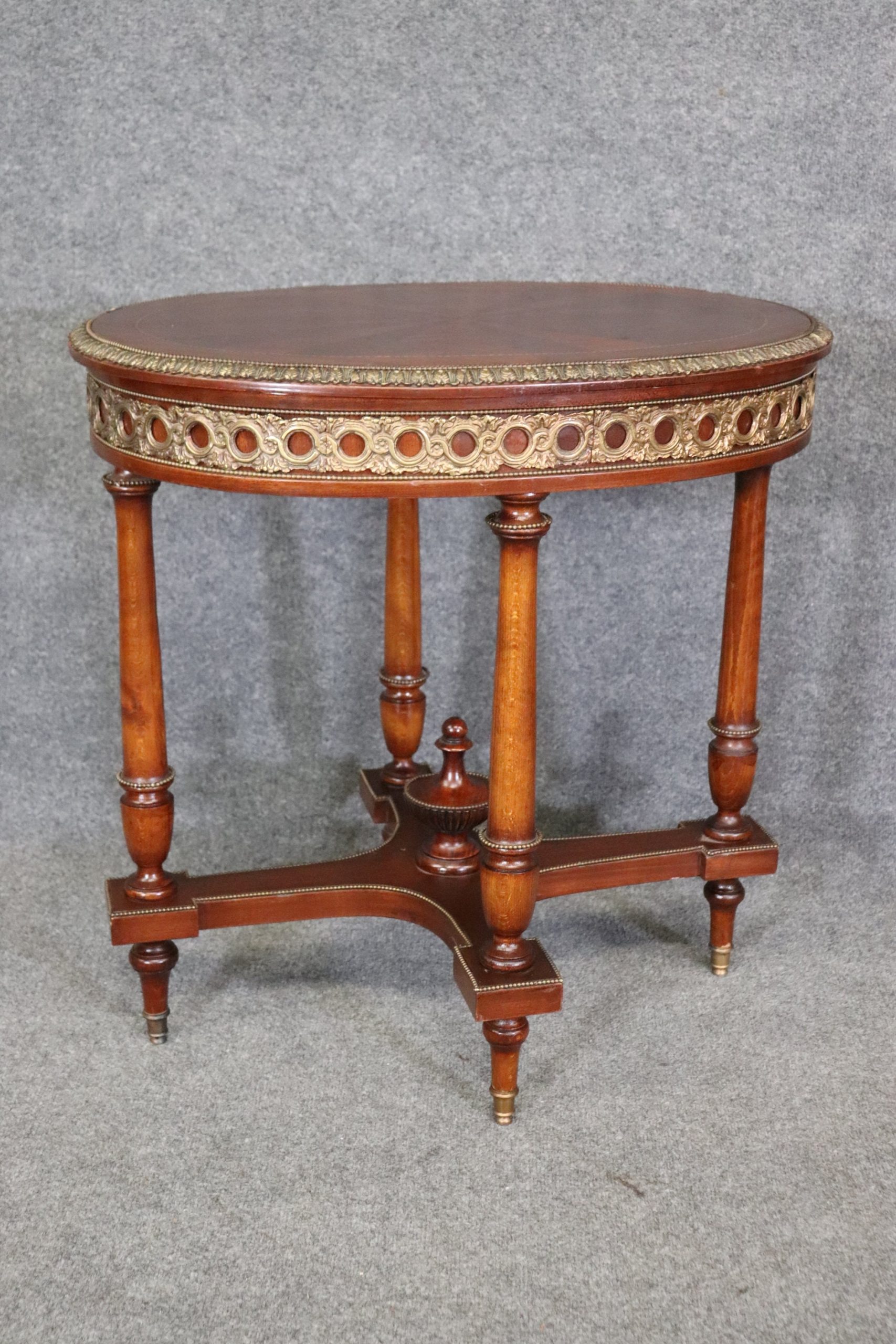 Vintage Companion Pair of Louis XVI Style End Tables, Vintage Furniture - Image 4