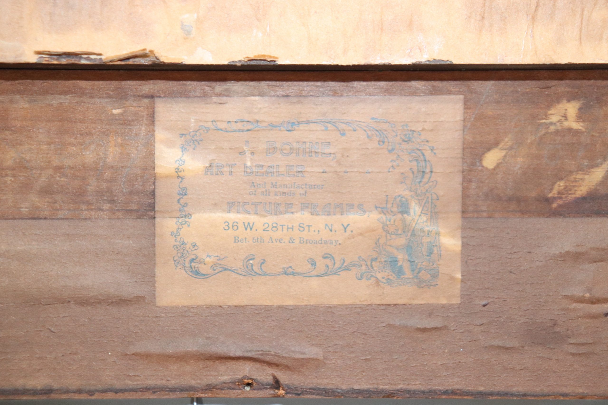 French Regency Style Carved Distressed Painted Wall Hanging Mirror, Antiques - Image 5