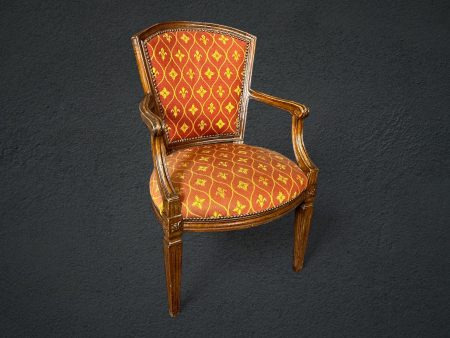 Antique 18thC Italian Louis XVI Style Armchair, Club Chair
