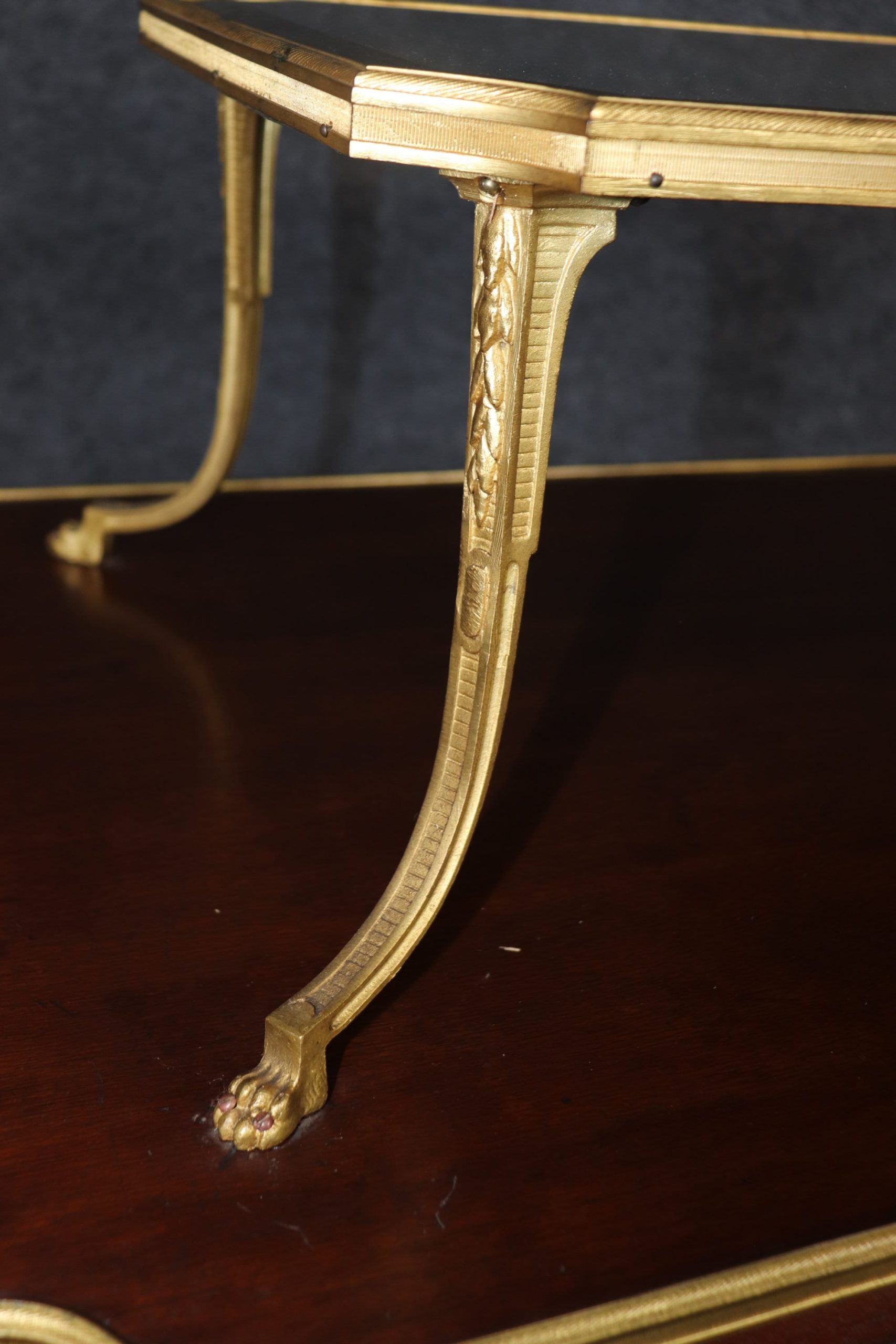 Antique French Louis XVI Style Ormolu Mounted Two Tier Accent Table, Dessert Table - Image 8