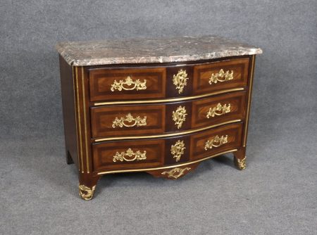 E.J. Victor Newport Historic Collection Regence Style Marble Top Commode, Chest of Drawers