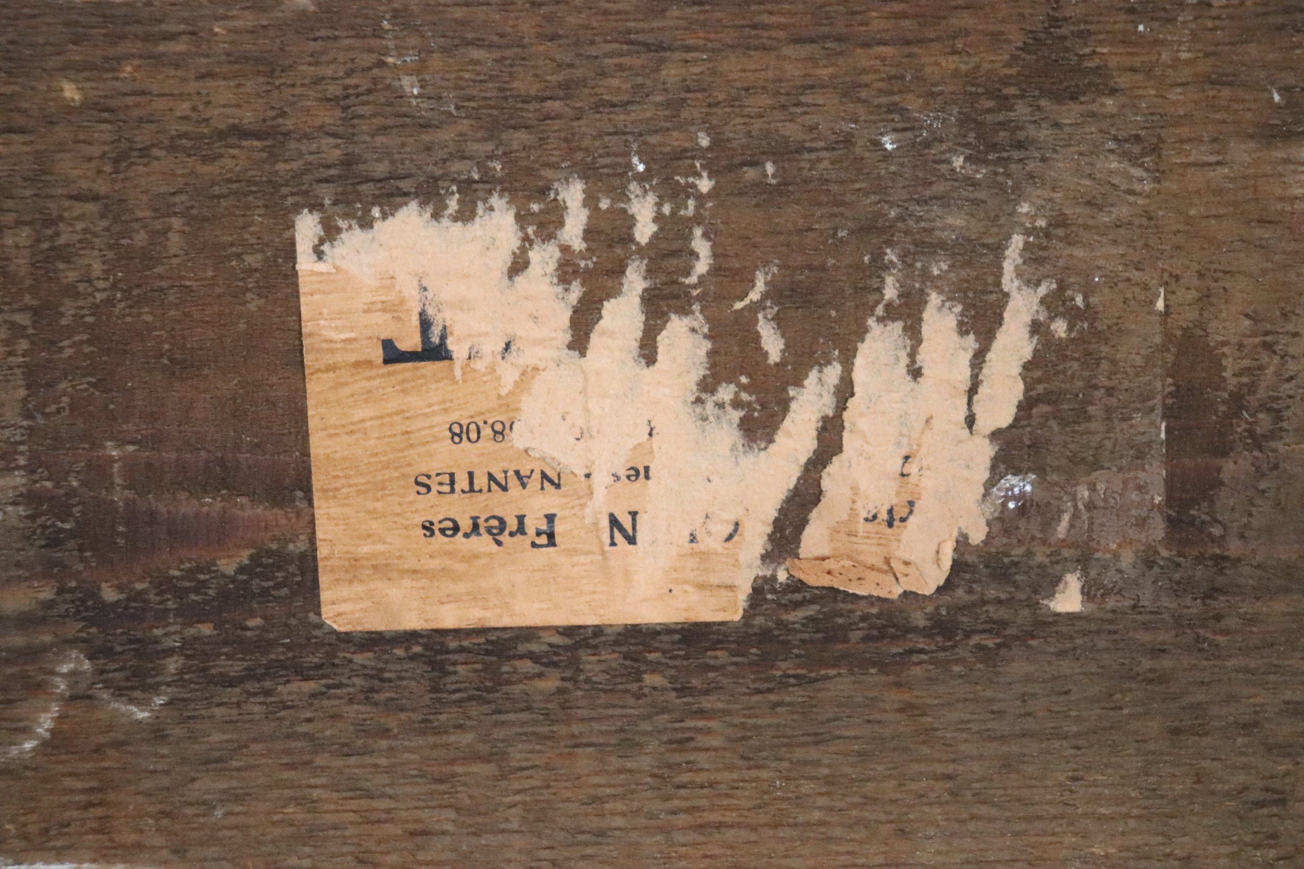 Antique 18th Century French Regency Style Gold Gilt Carved Wall Hanging Mirror, Accent Mirror - Image 9