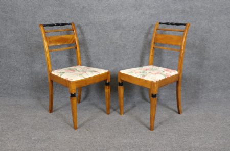 Pair of Biedermeier Style Side Chairs, Accent Chairs