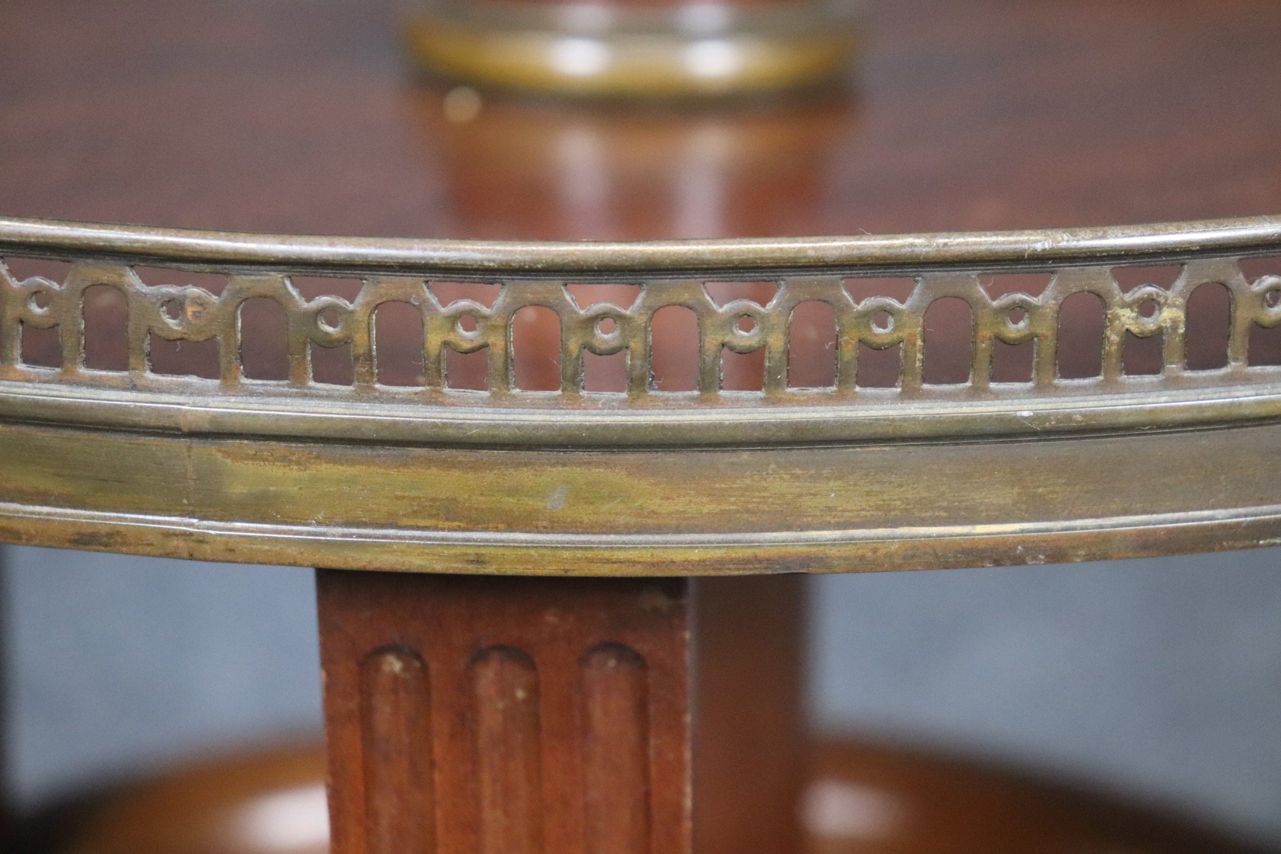 Louis XVI Style Three Tier Floor Lamp, Antique Lamp - Image 9