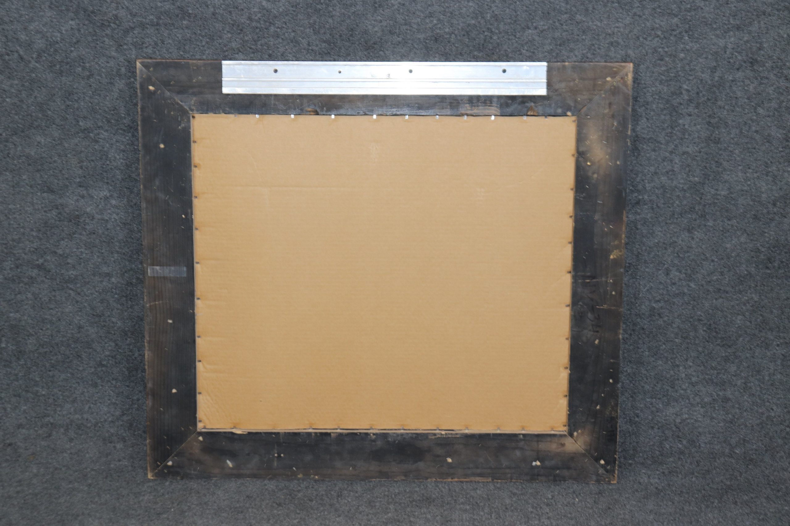 Vintage Mid Century Distressed Gilt Rectangular Floral Wall Hanging Mirror circa 1960s, Accent Mirror - Image 3