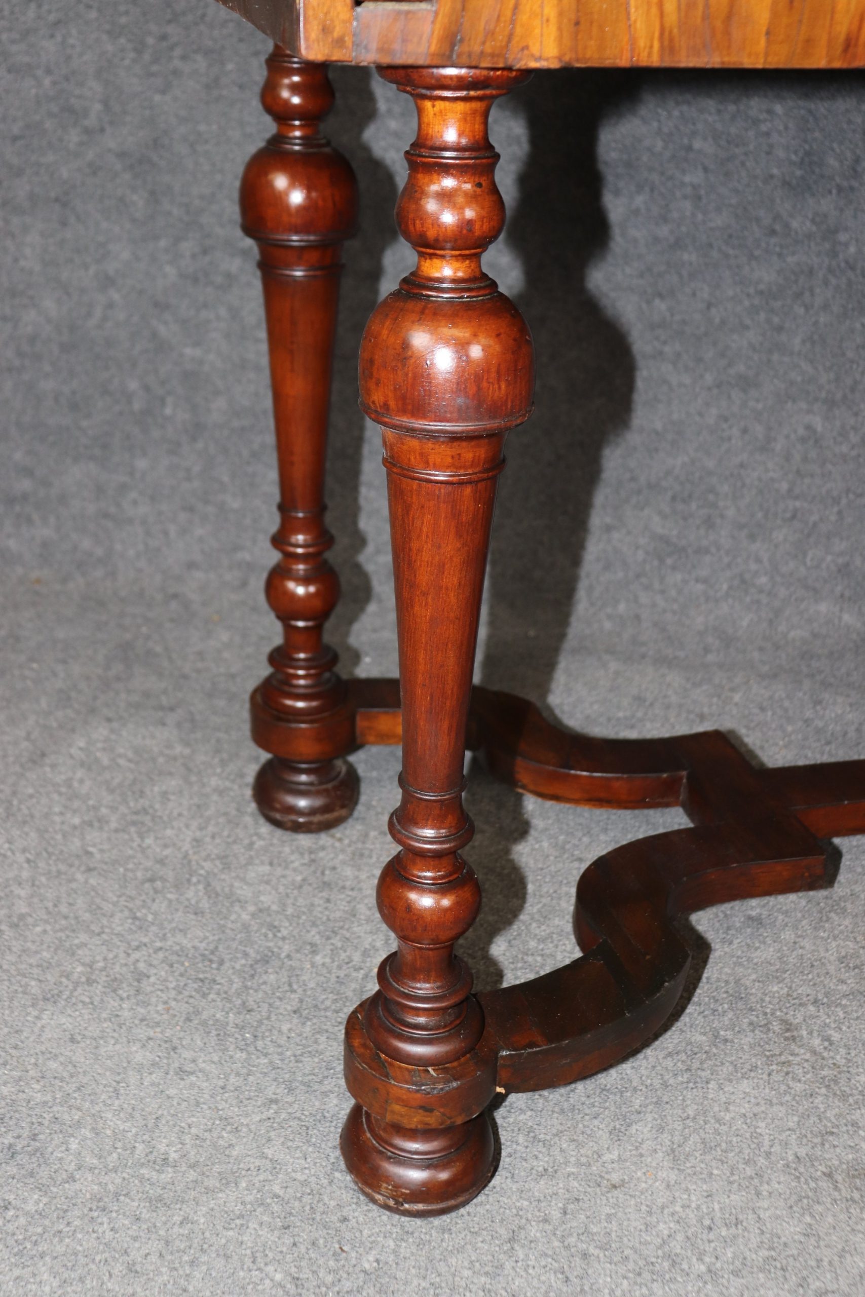 Antique 18th Century Louis XIV Style Inlaid Secretary Desk, Writing Desk - Image 7