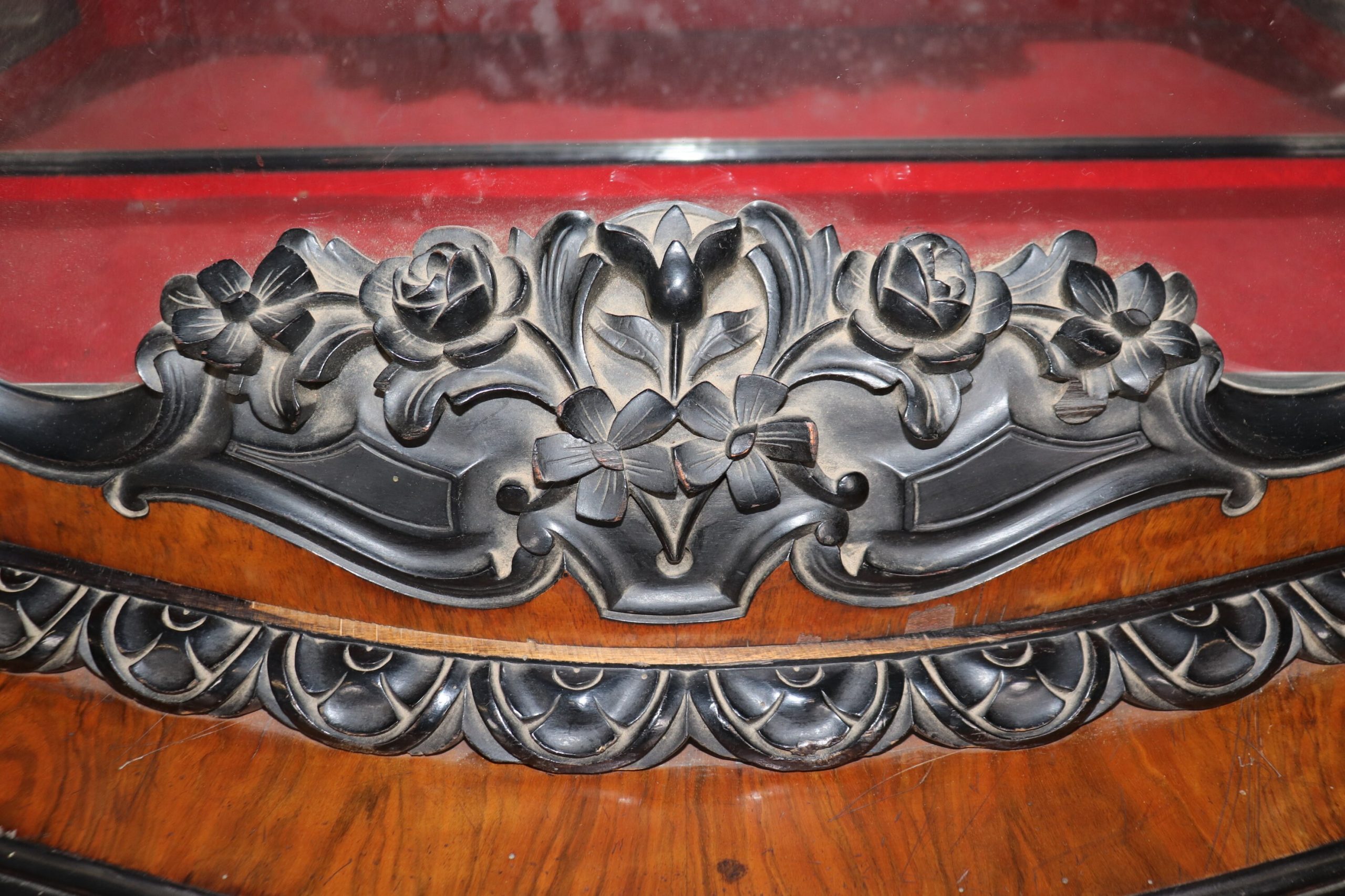 Antique 19th Century French 2 Piece Display Cabinet, China Cabinet - Image 5