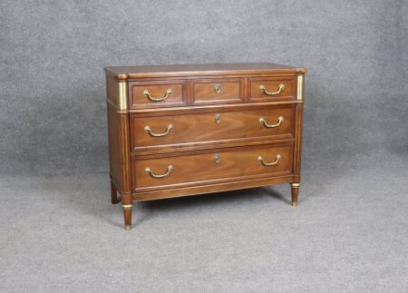 Louis XVI Directoire Style Commode Chest of Drawers By Baker Furniture, Antique Furniture