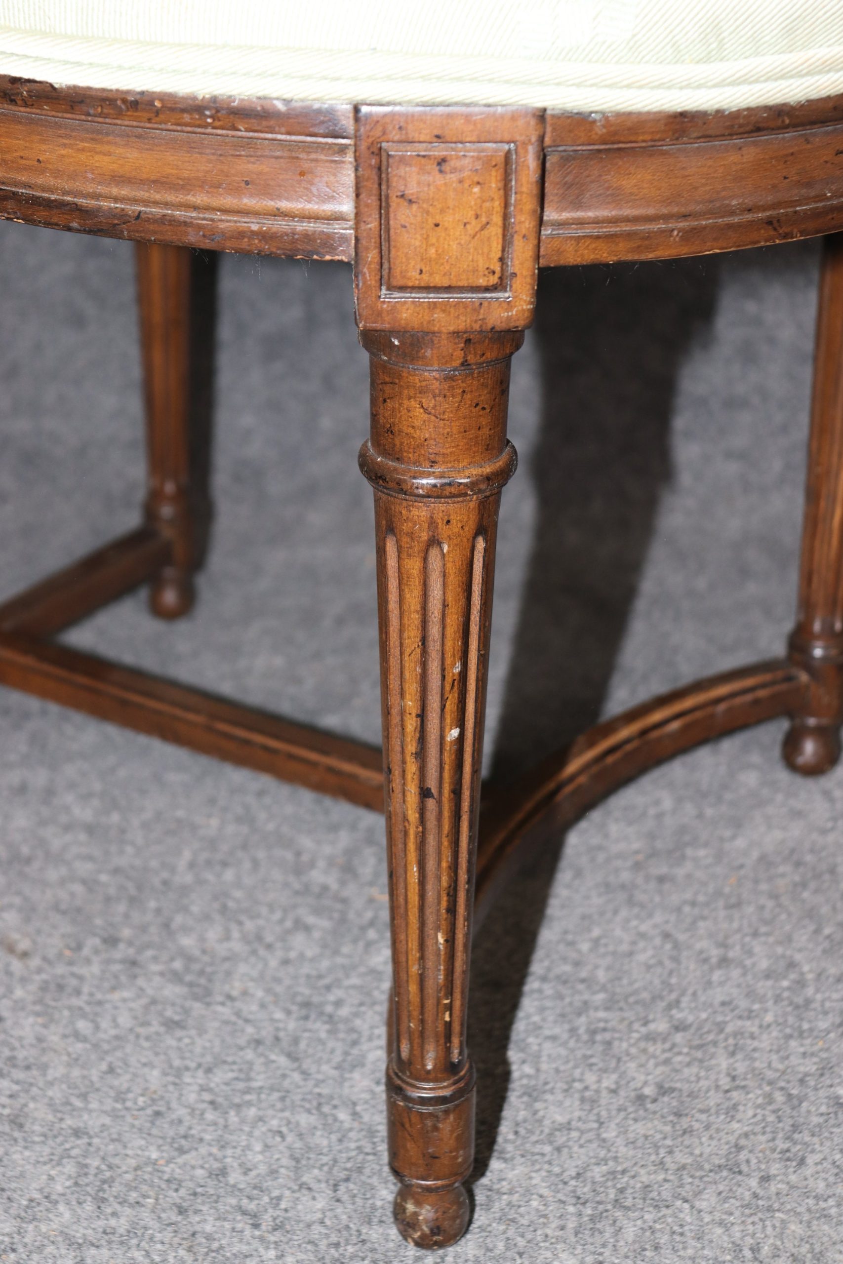 6 Louis XVI Style Balloon Back Side Chairs, Vintage Chairs - Image 8