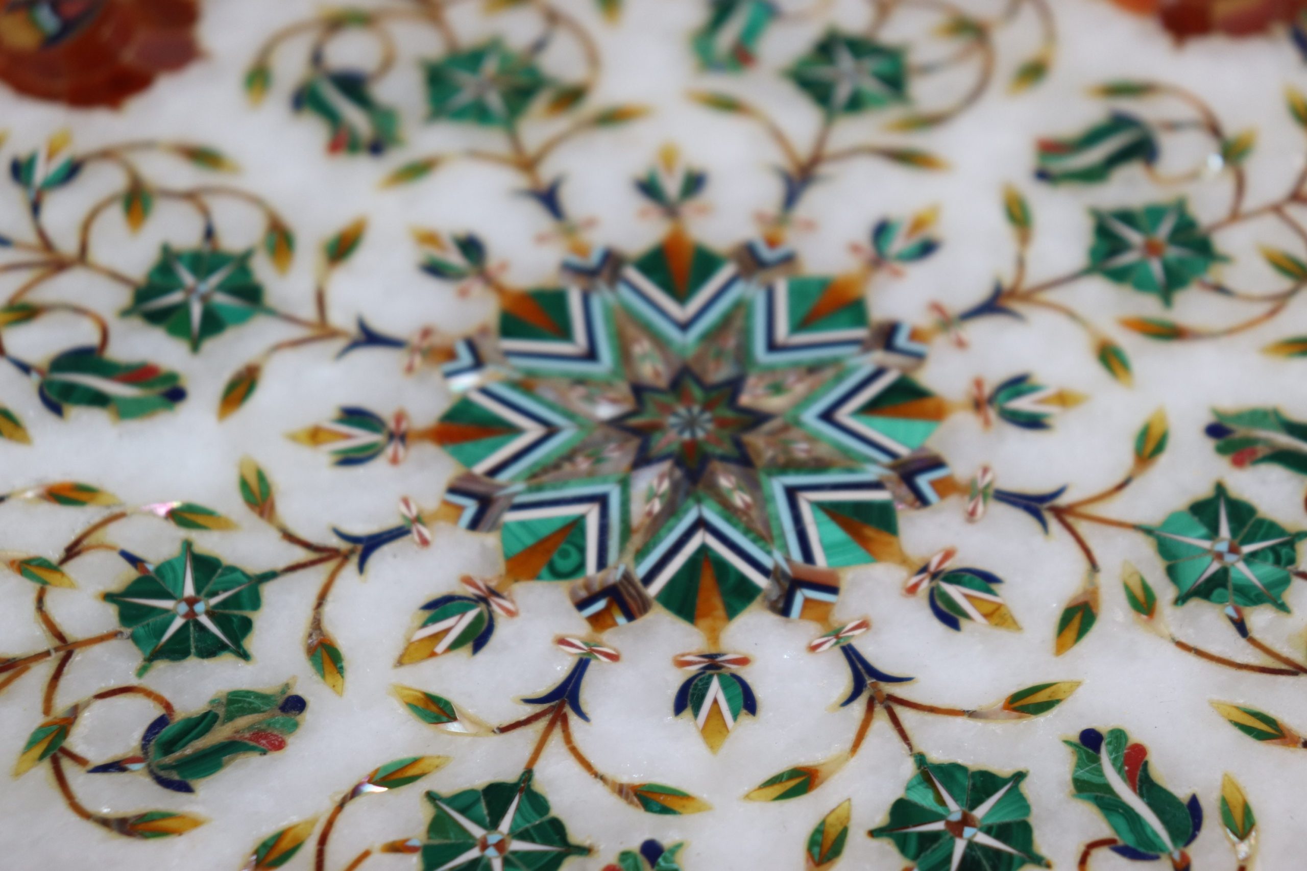 Vintage Italian Accent Table with Pietra Dura Top, Side Table - Image 9