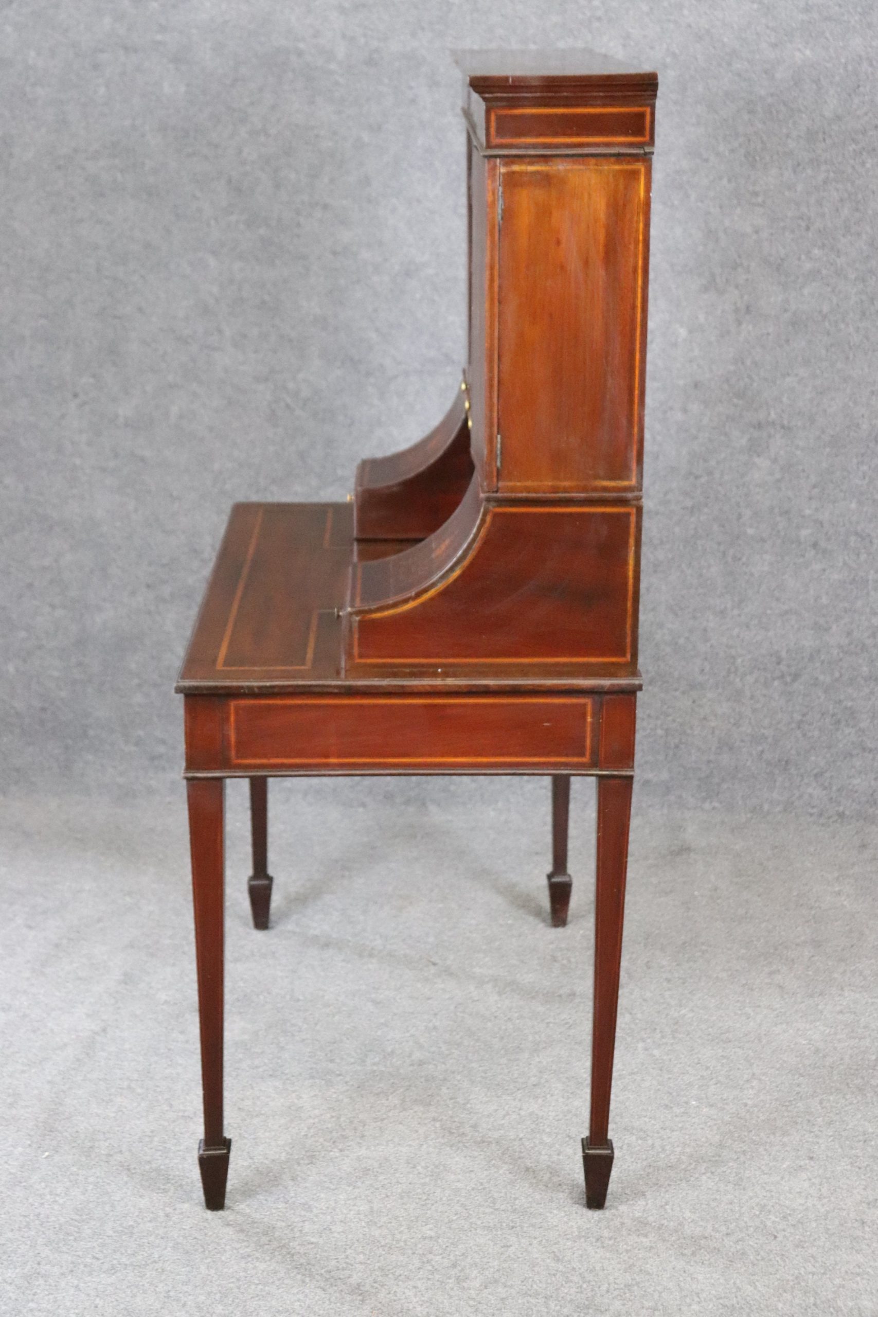 Antique 19th Century Edwardian Style Inlaid Desk, Antiques - Image 3