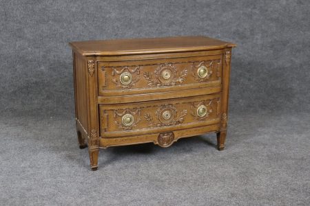 Vintage Petite Henredon Directoire Style 2 Drawer Nightstand, Commode