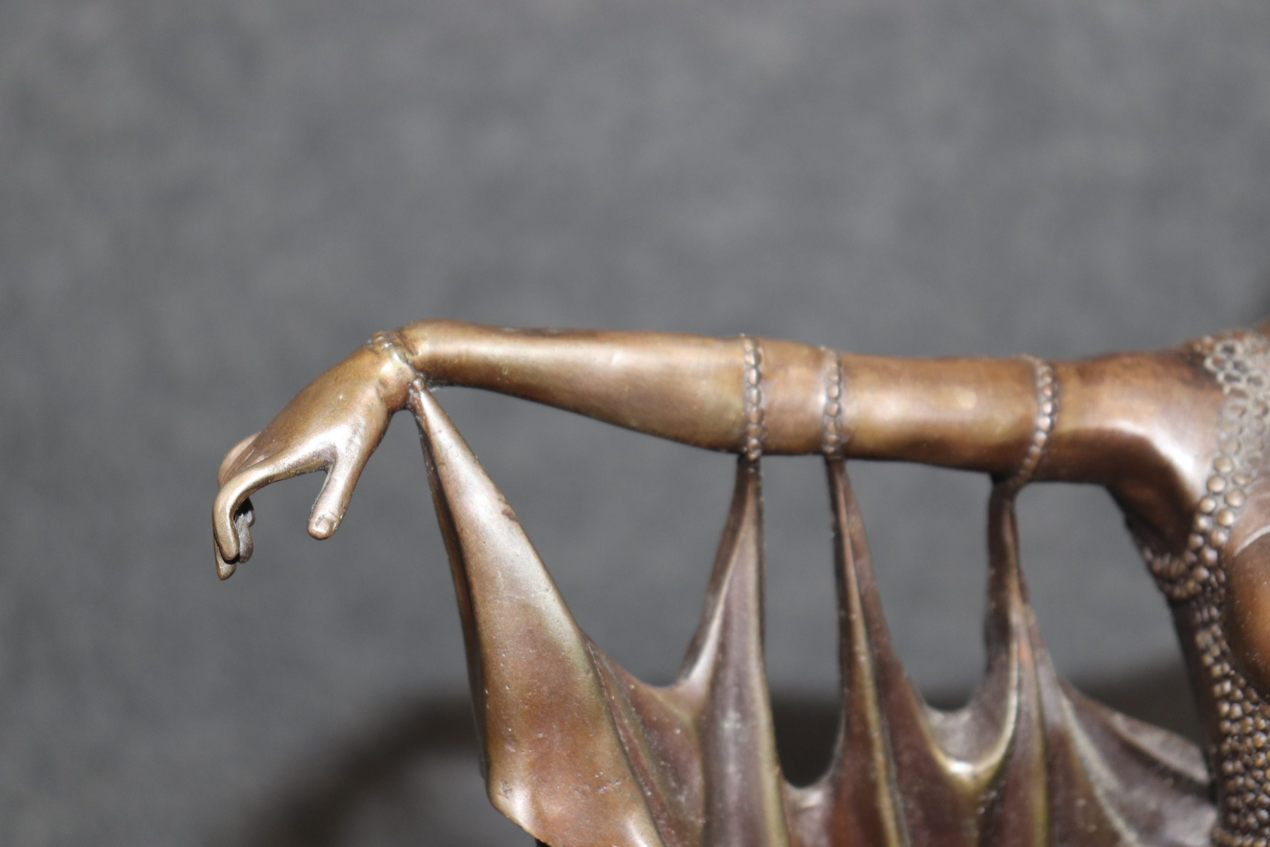 French Art Deco Bronze Sculpture of a Dancer after Demetre Chiparus, Bronze Statue - Image 8