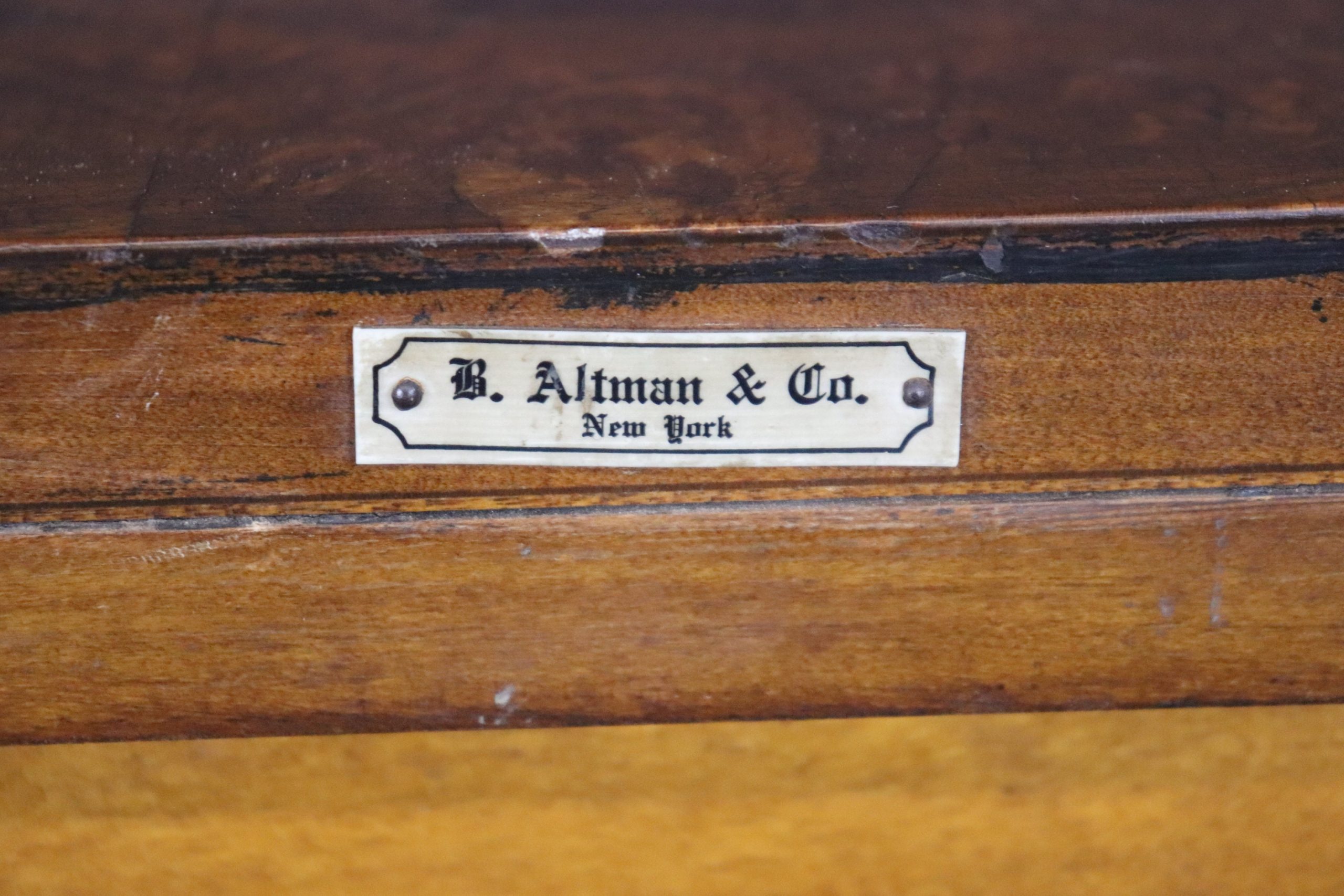 Vintage Adams Style Demilune Console Table: Painted Accent Sofa Table - Image 4