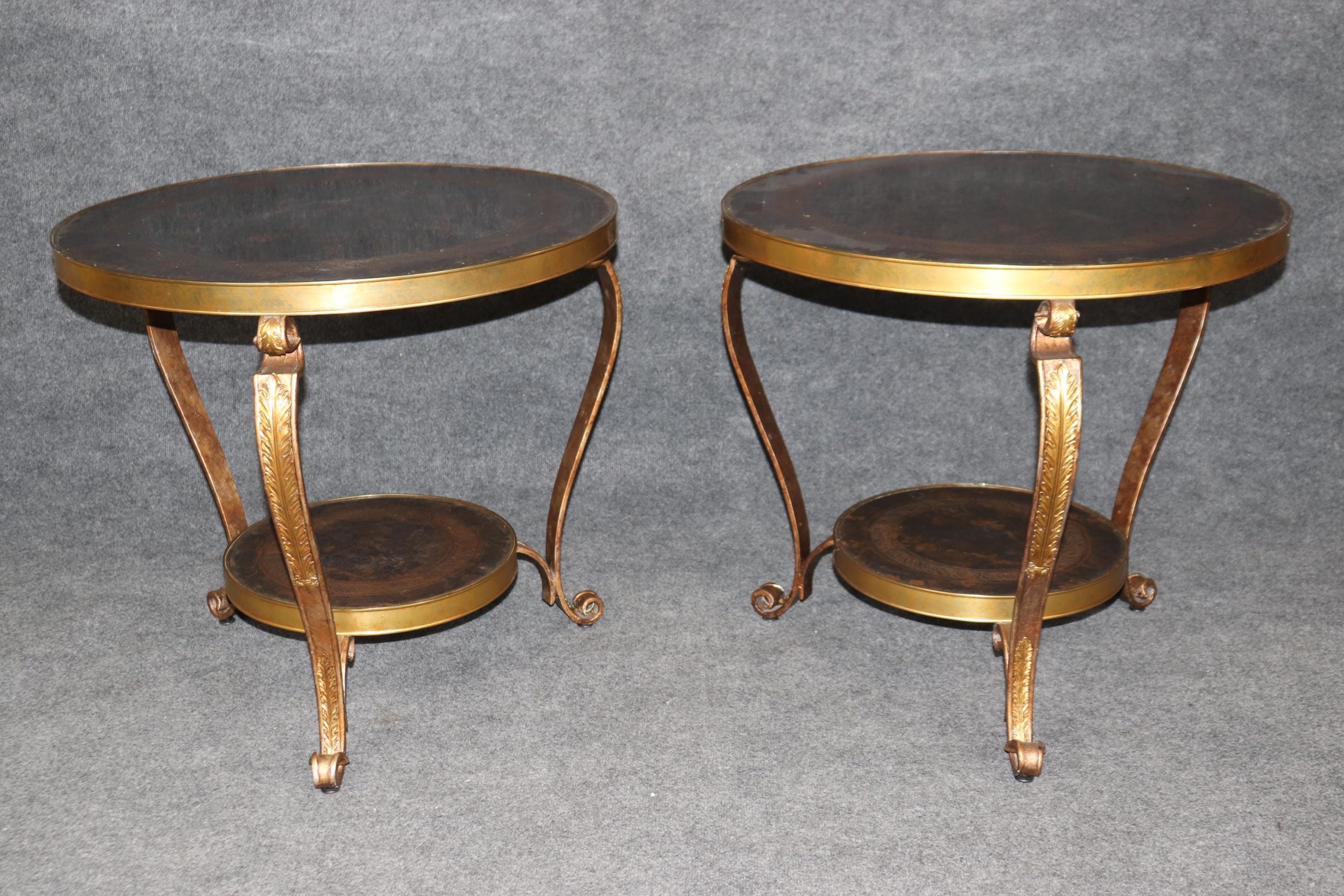 Vintage Directoire Style Gueridon Tables: Century Accent Tables, Pair - Image 3