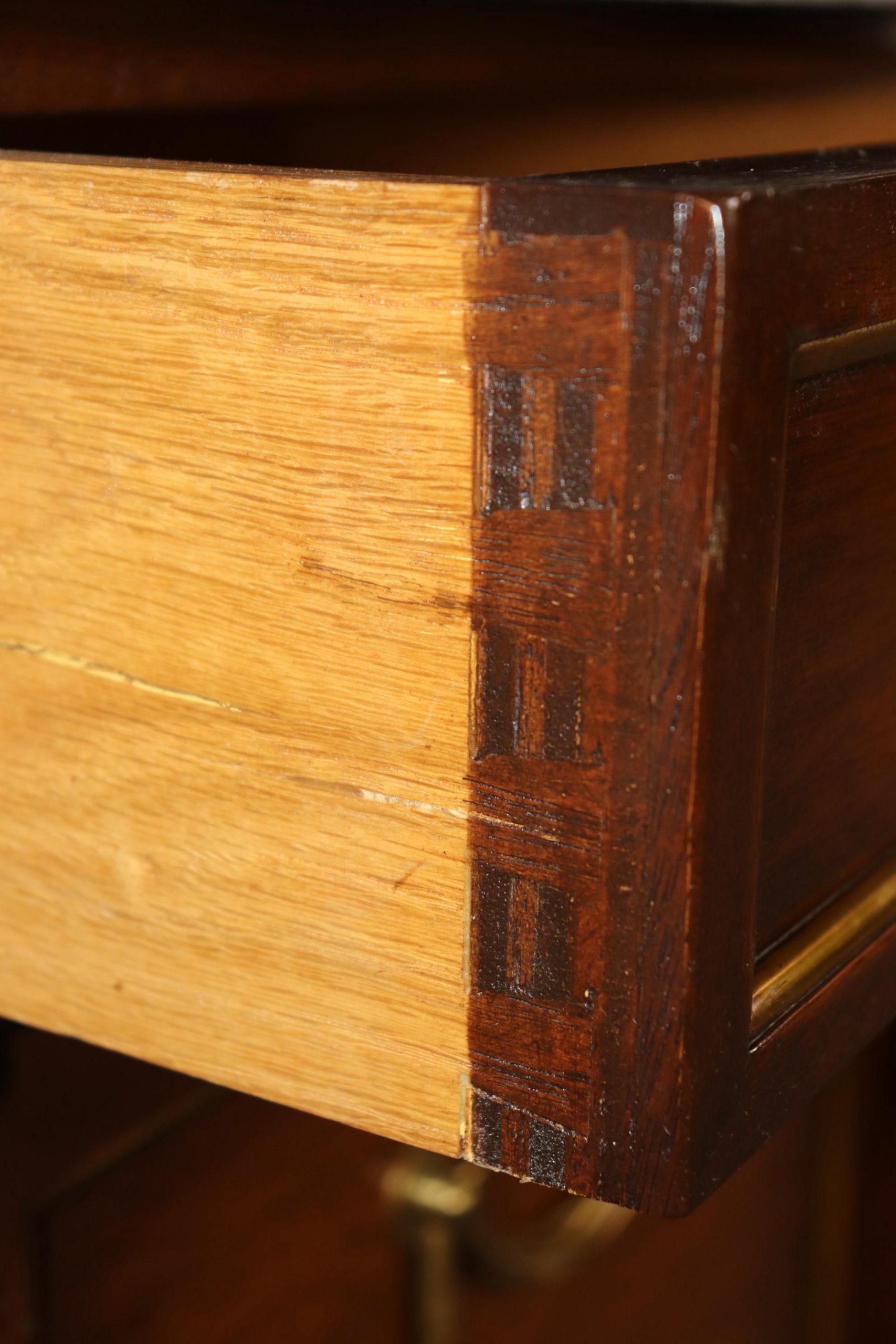 Maison Jansen Louis XVI Style Marble Top Dresser, Commode - Image 9