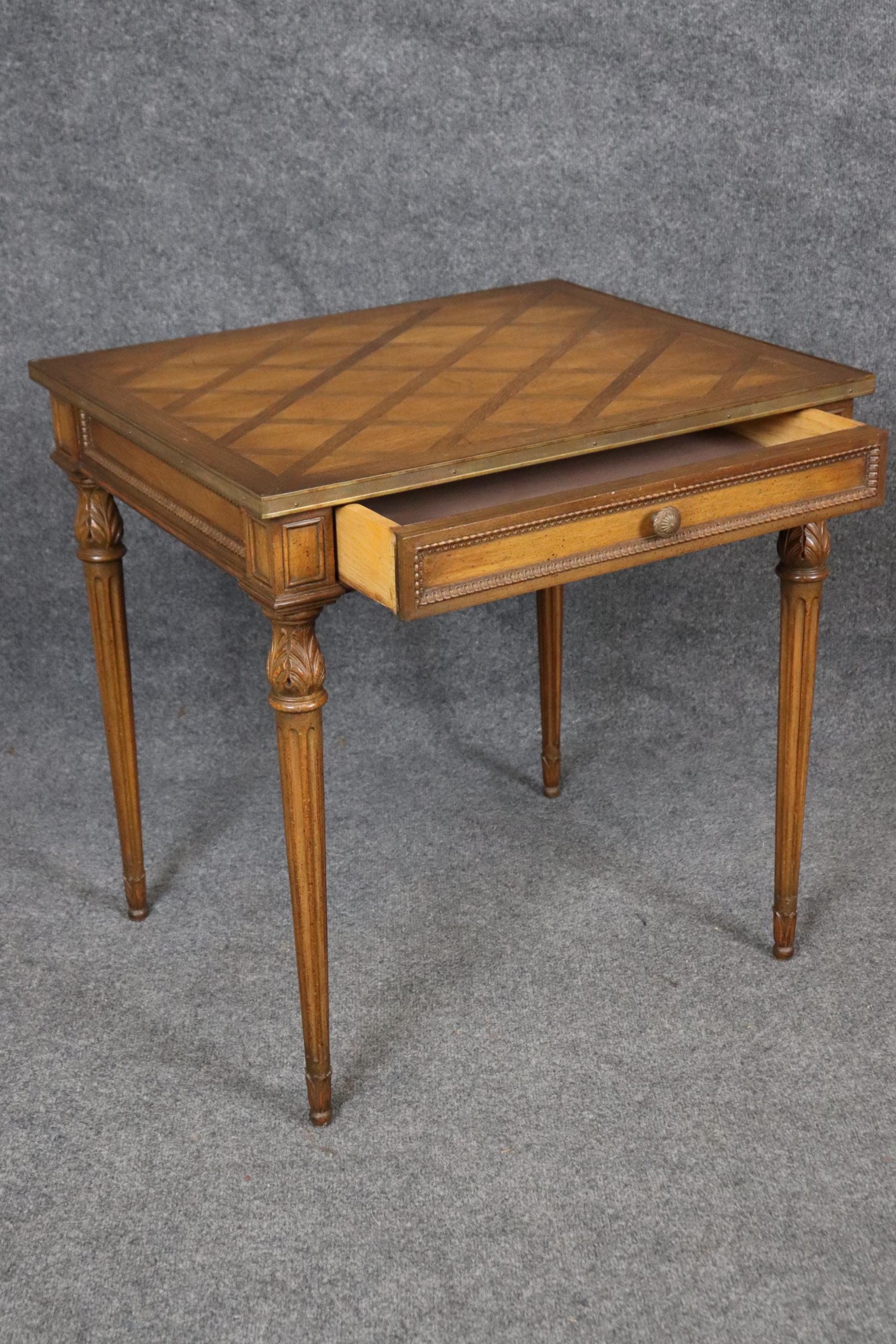 Pair of Antique Louis XVI Style Inlaid End Tables - Image 6